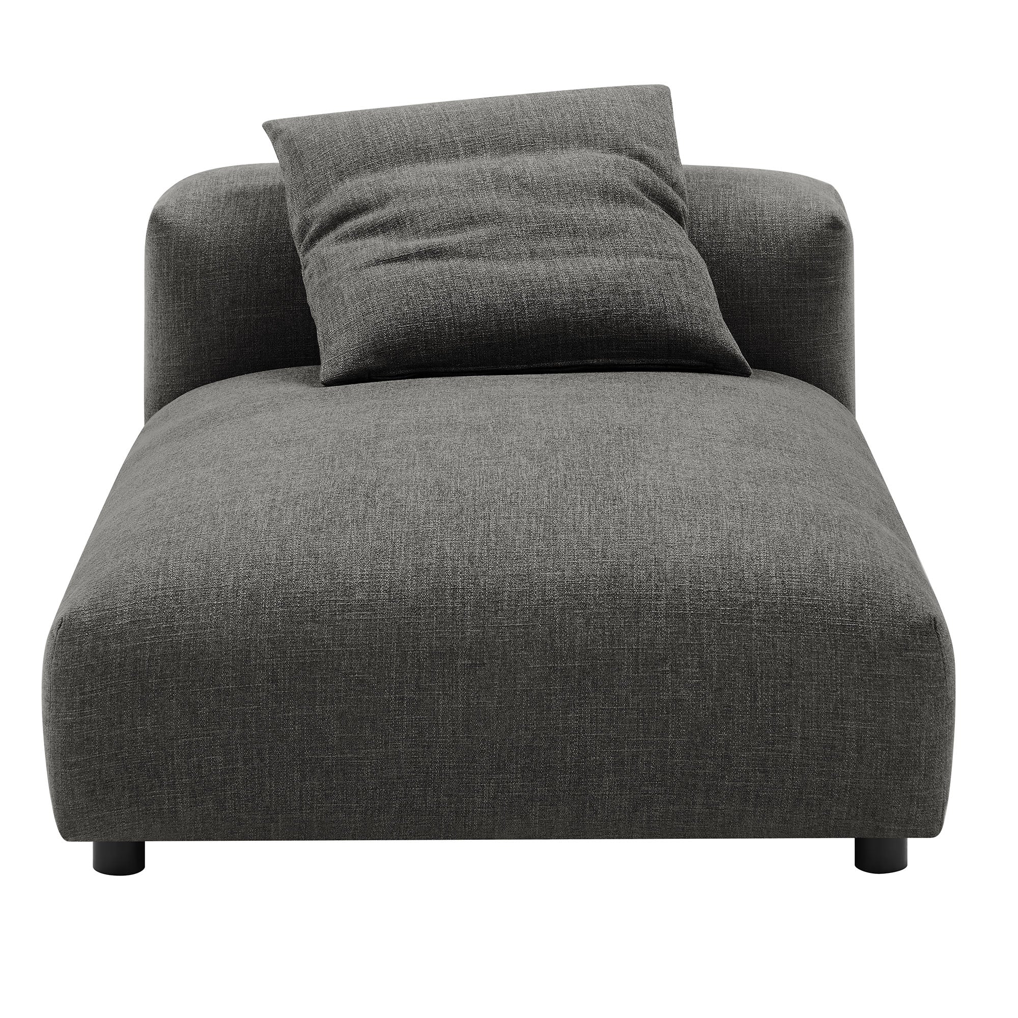 Solace Modular Upholstered Fabric Armless Chaise Lounge - Image 4