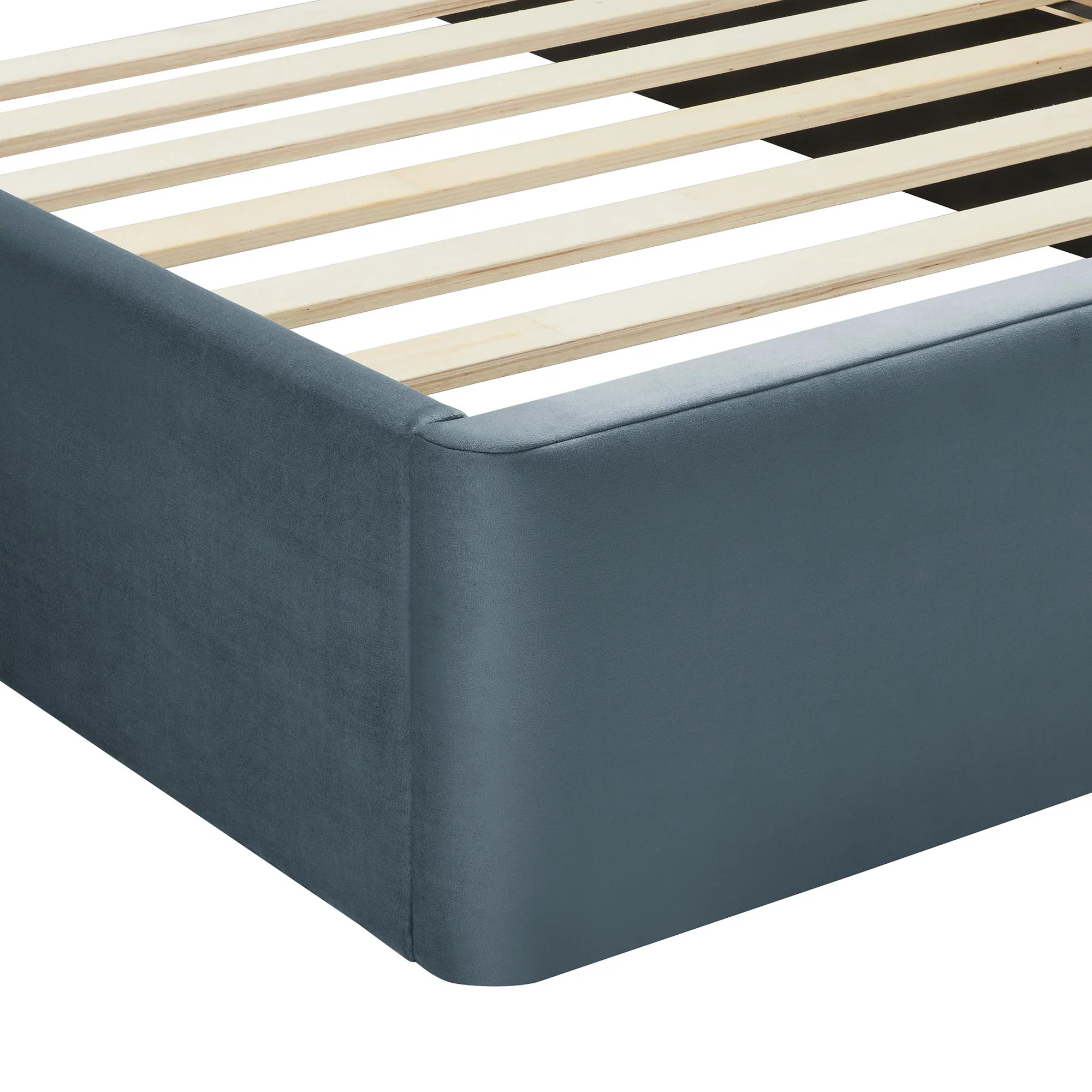 Solana Arched Performance Velvet Platform Bed - Image 26