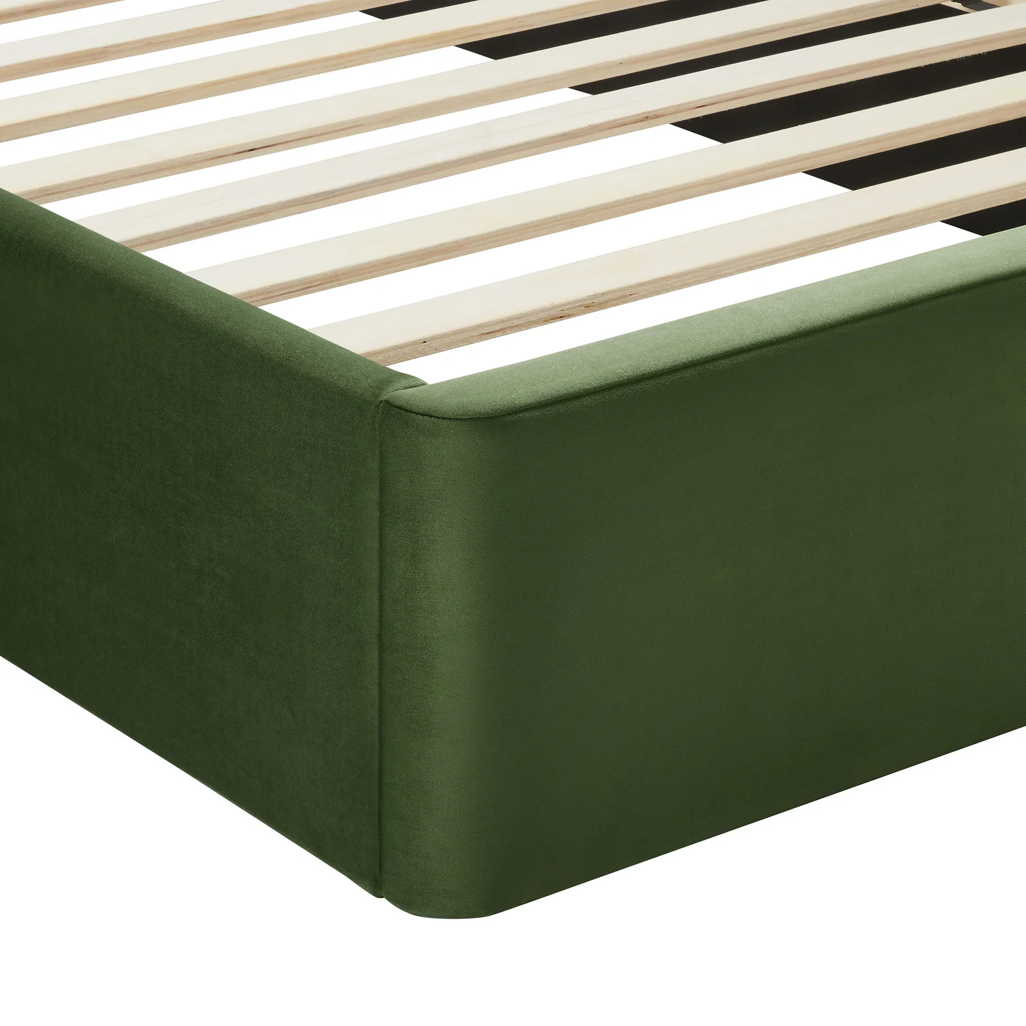Solana Arched Performance Velvet Platform Bed - Image 8