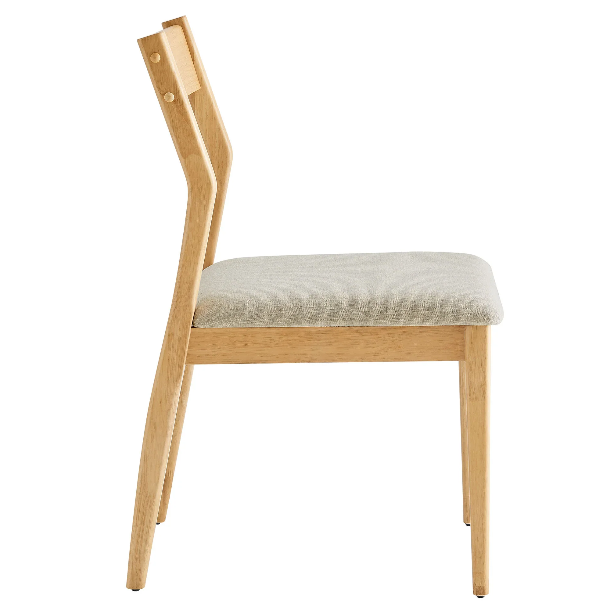 Solara Vegan Leather Wood Dining Side Chairs Set of 2 - Image 15