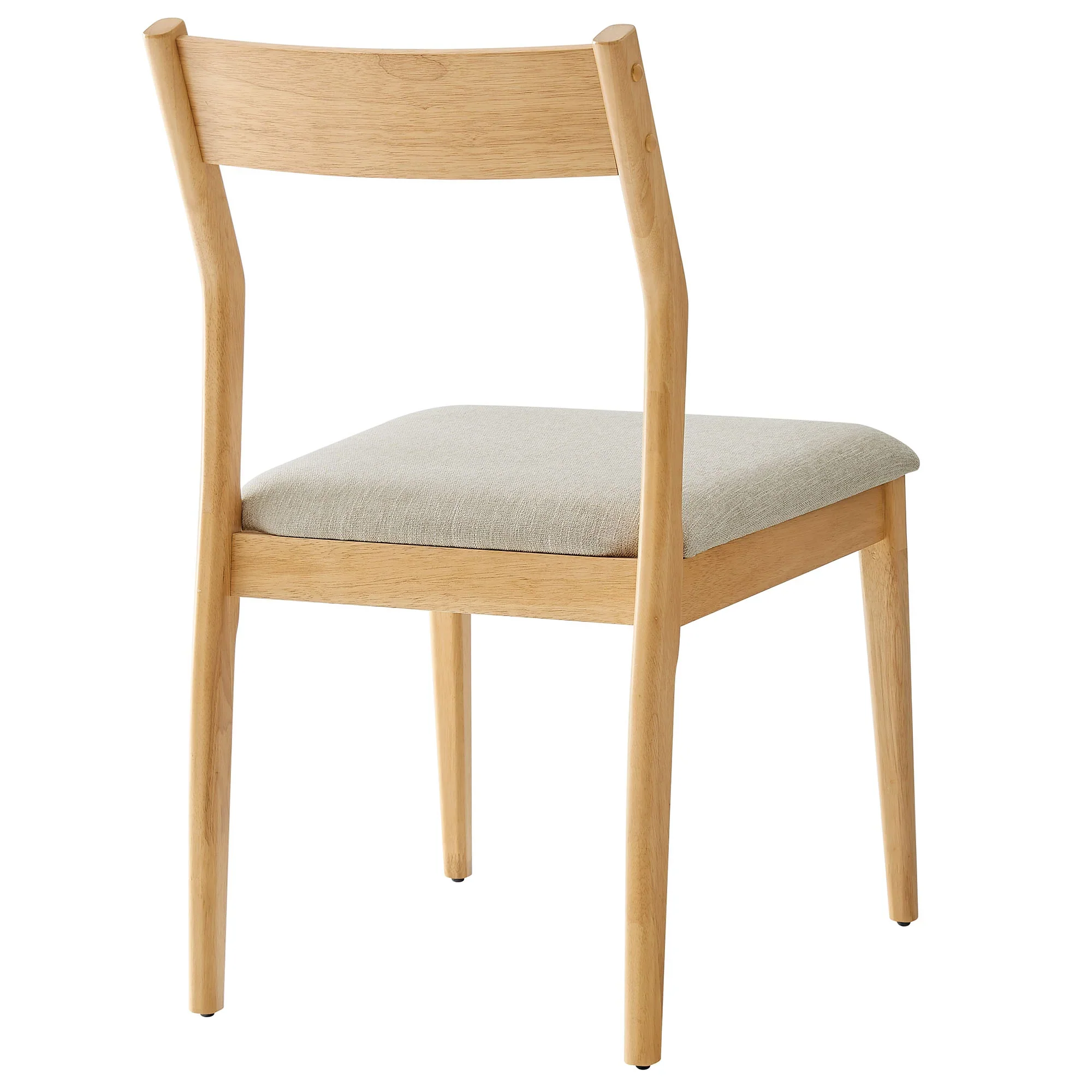 Solara Vegan Leather Wood Dining Side Chairs Set of 2 - Image 16