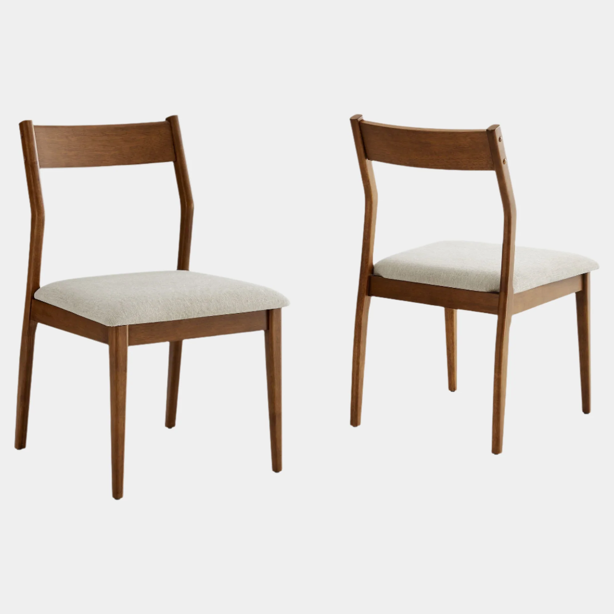 Solara Vegan Leather Wood Dining Side Chairs Set of 2 - Image 21