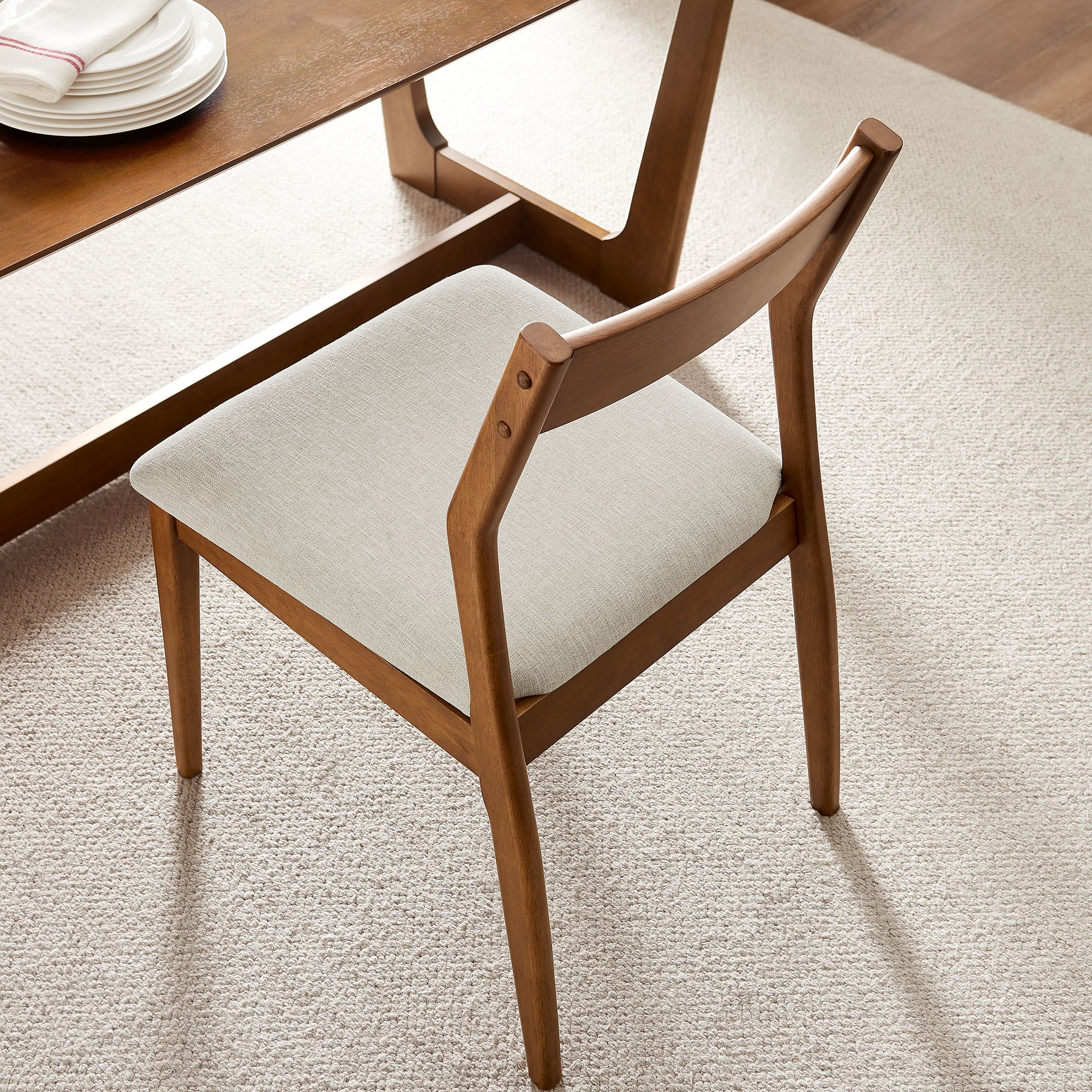 Solara Vegan Leather Wood Dining Side Chairs Set of 2 - Image 23