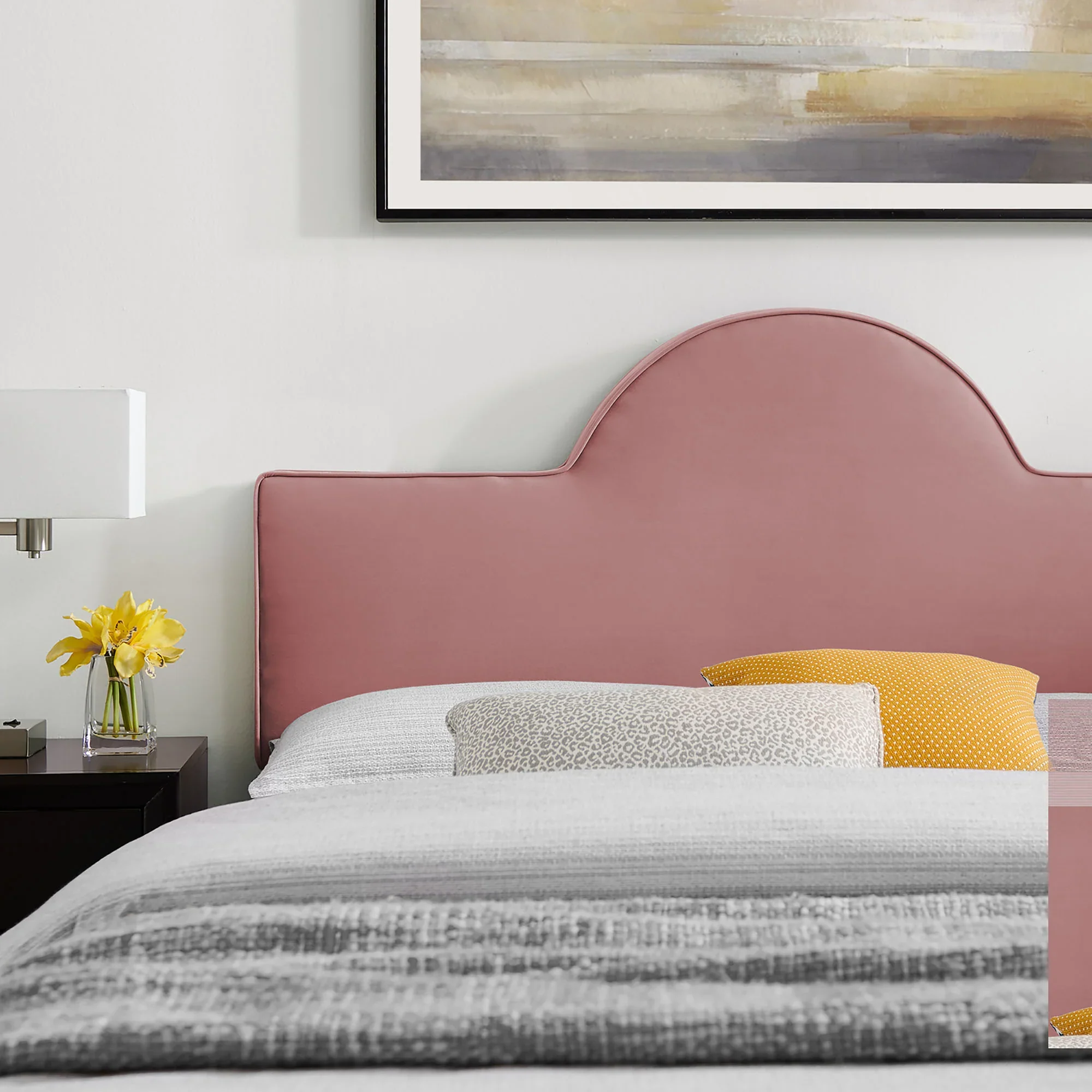 Soleil Performance Velvet Bed - Image 13