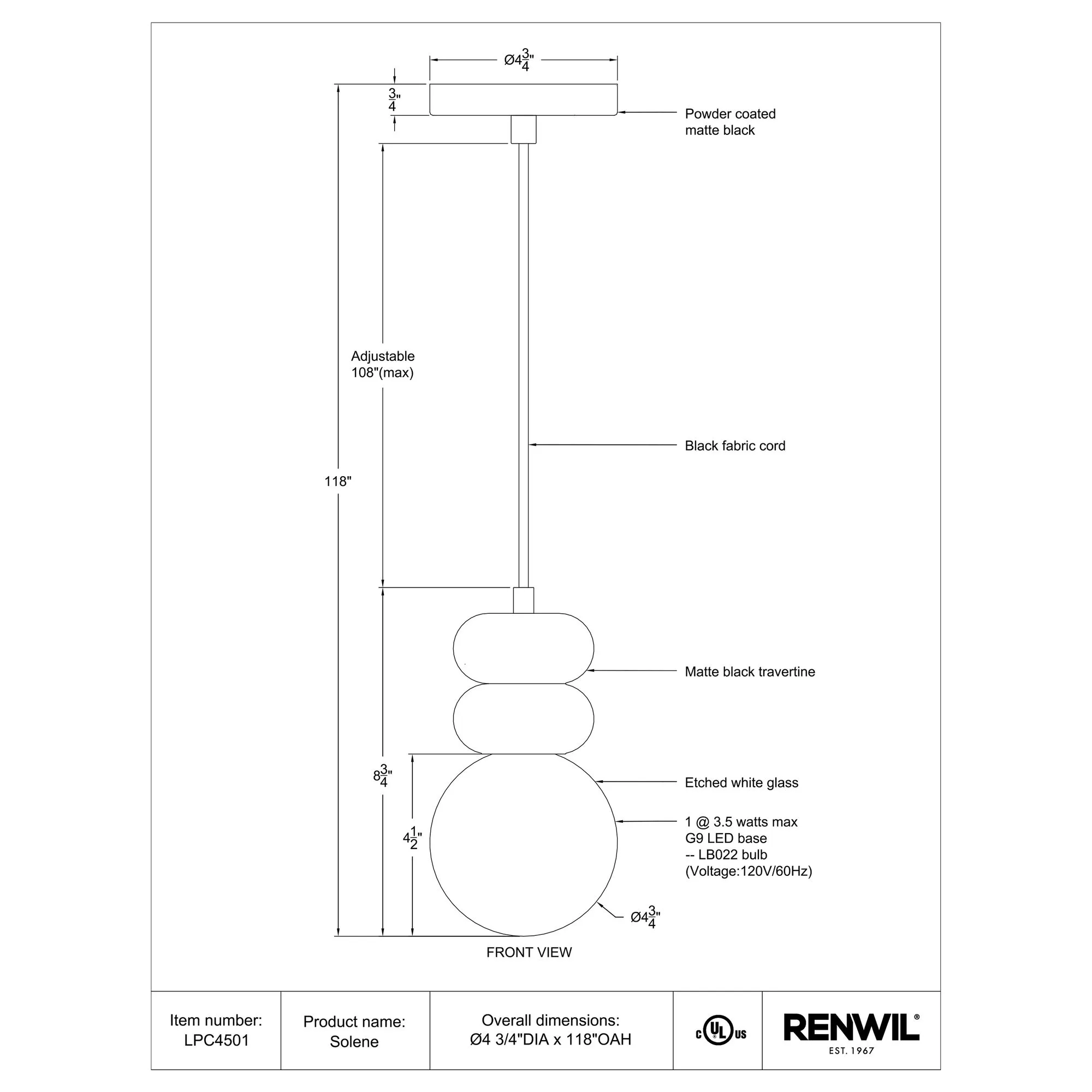 Solene Pendant Lamp - Image 7