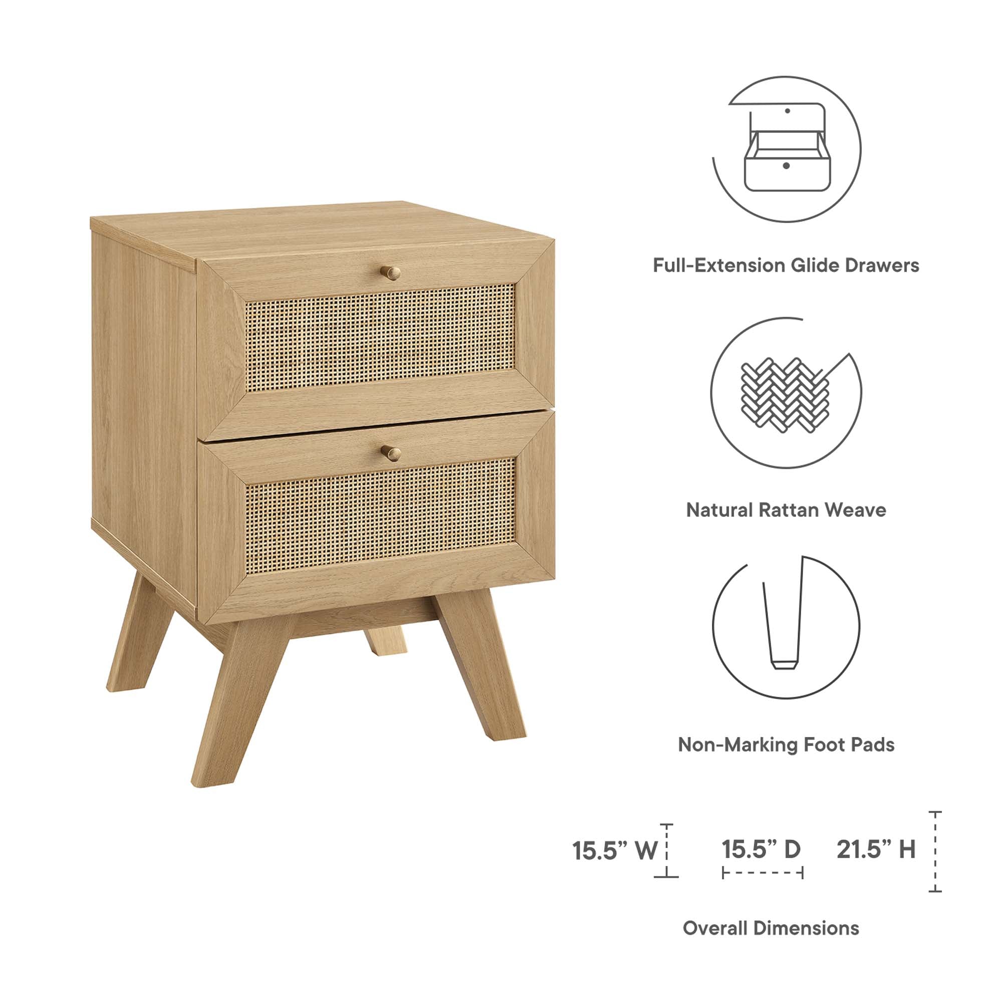 Soma 2-Drawer Nightstand - Image 7
