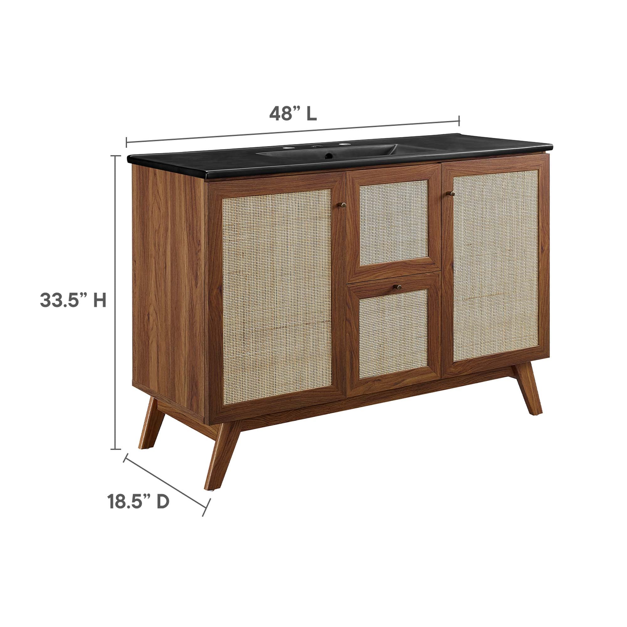 Soma Bathroom Vanity with Black Basin Included - Image 76