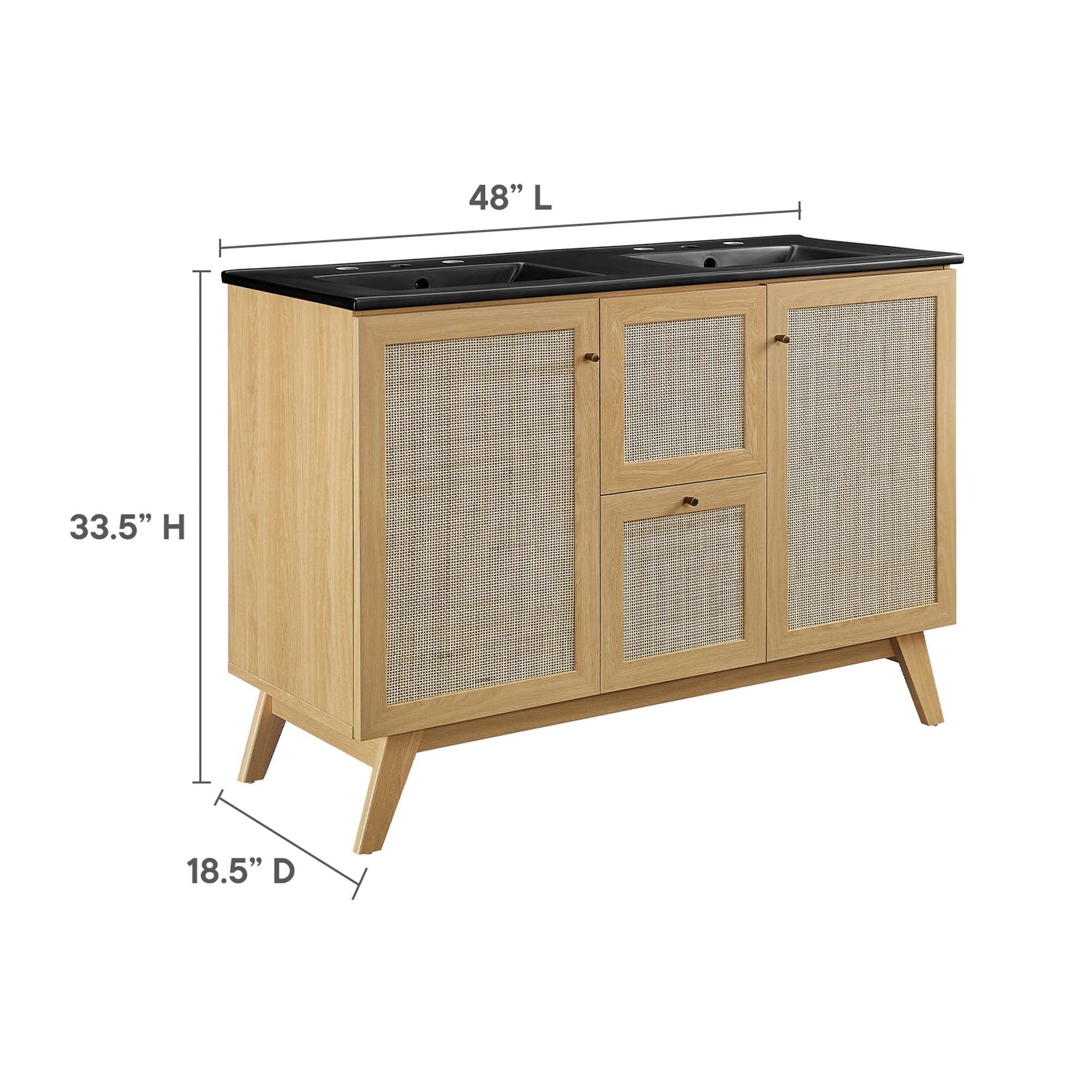 Soma Bathroom Vanity with Black Basin Included - Image 90