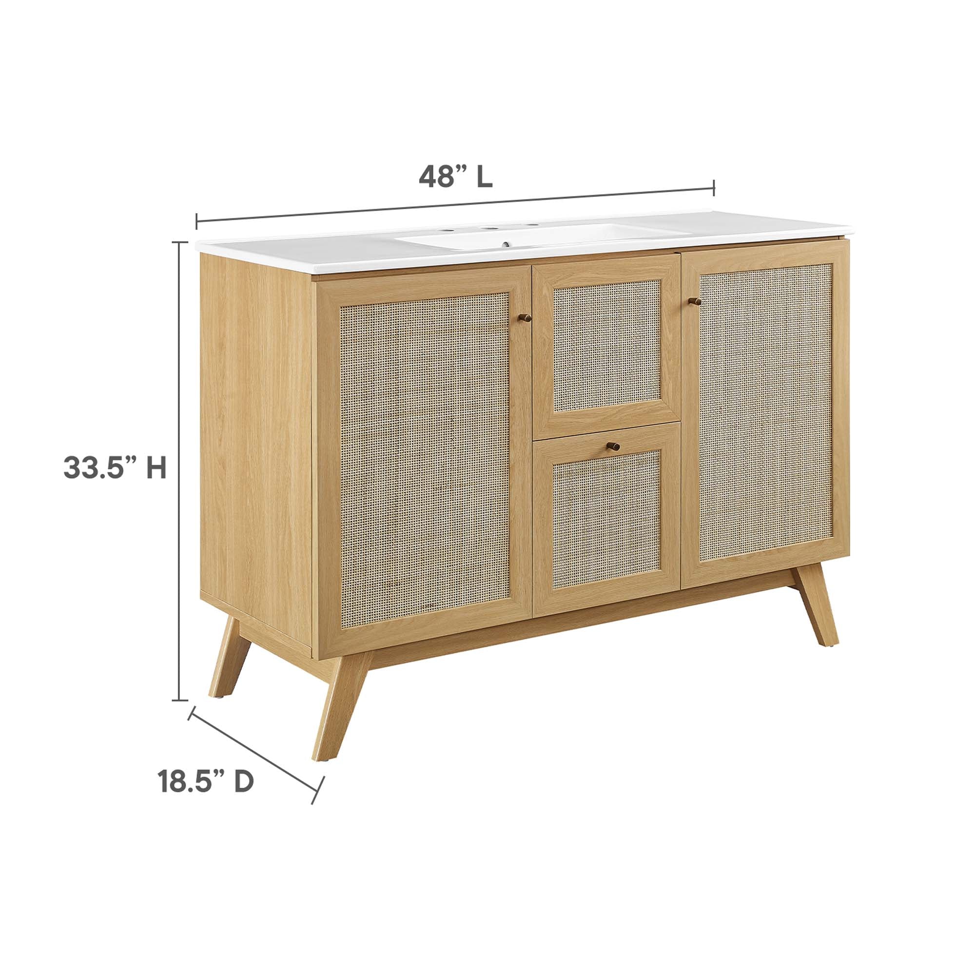 Soma Bathroom Vanity with White Basin Included - Image 45