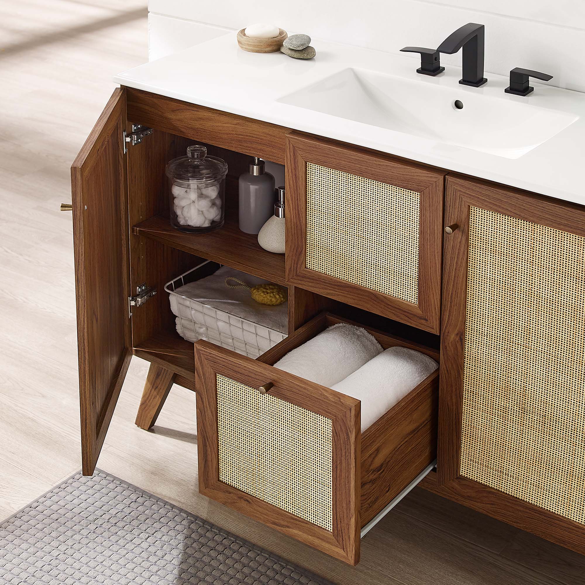 Soma Bathroom Vanity with White Basin Included - Image 60