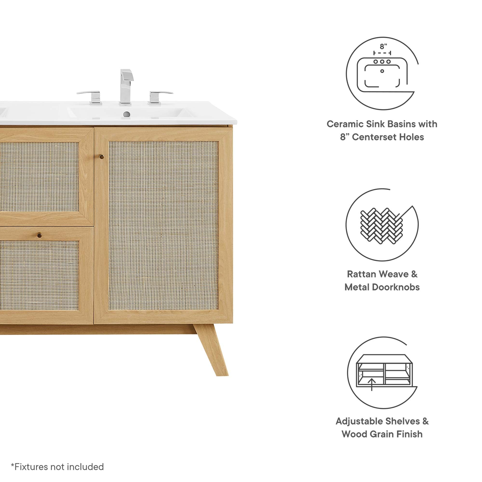 Soma Bathroom Vanity with White Basin Included - Image 78