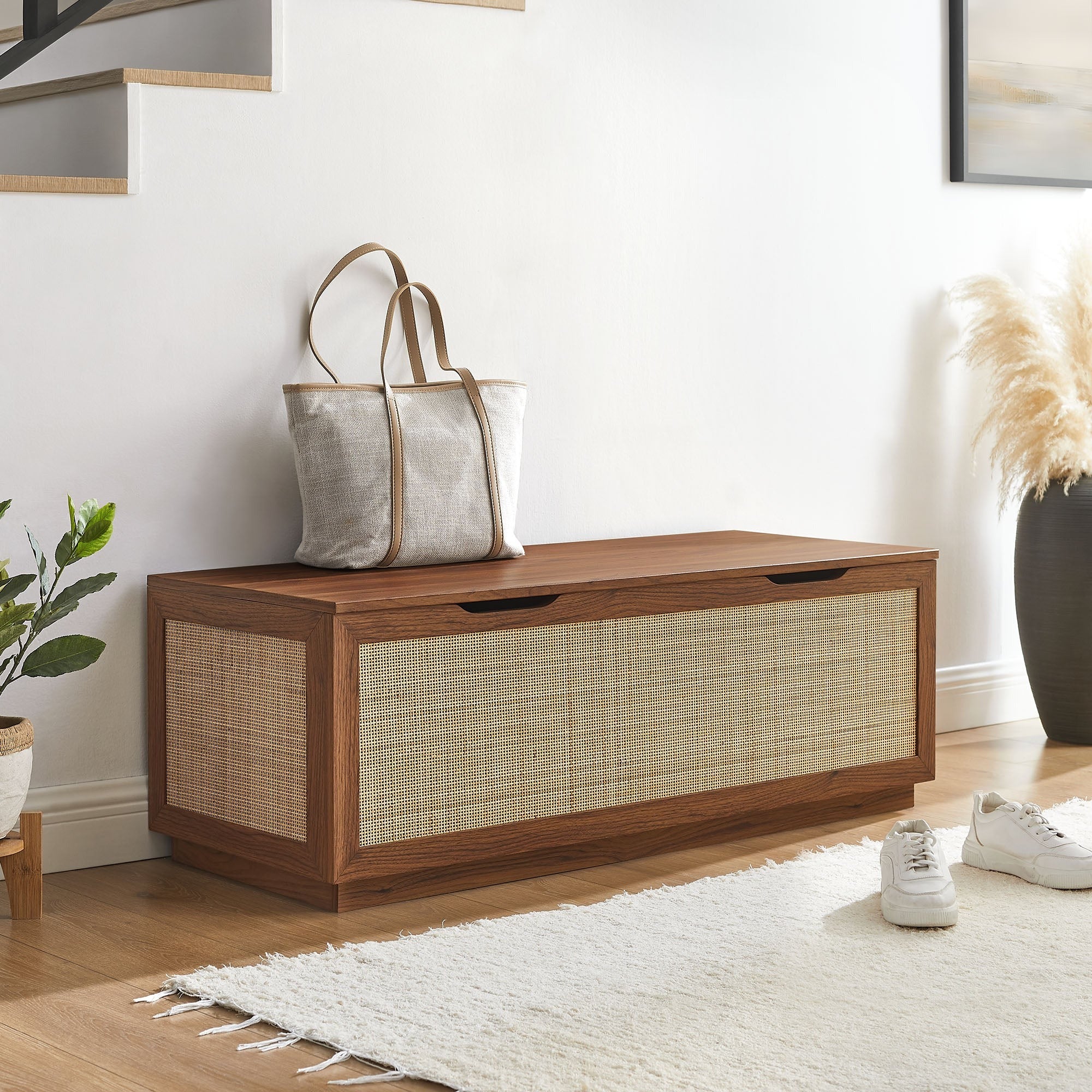 Soma Rattan Storage Bench - Image 3
