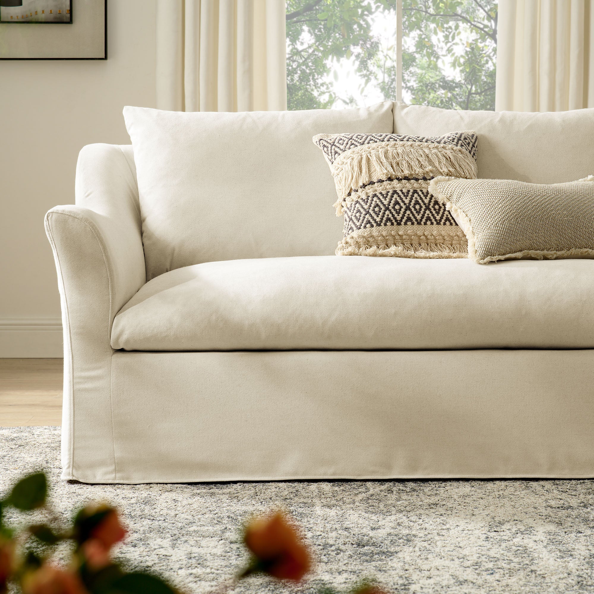 Somerset 92" Linen Blend Sofa - Image 13