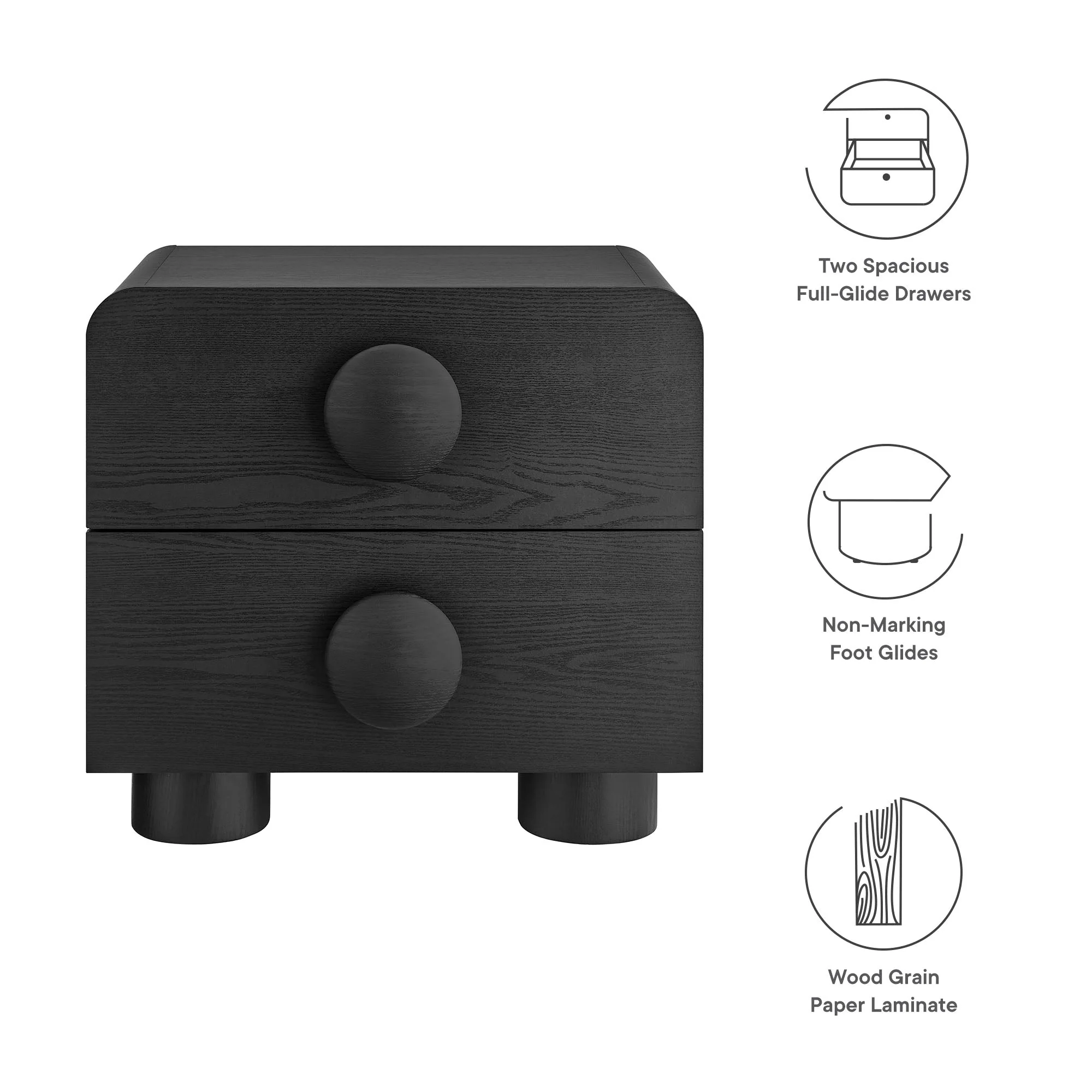 Sonnet 2-Drawer Nightstand - Image 8