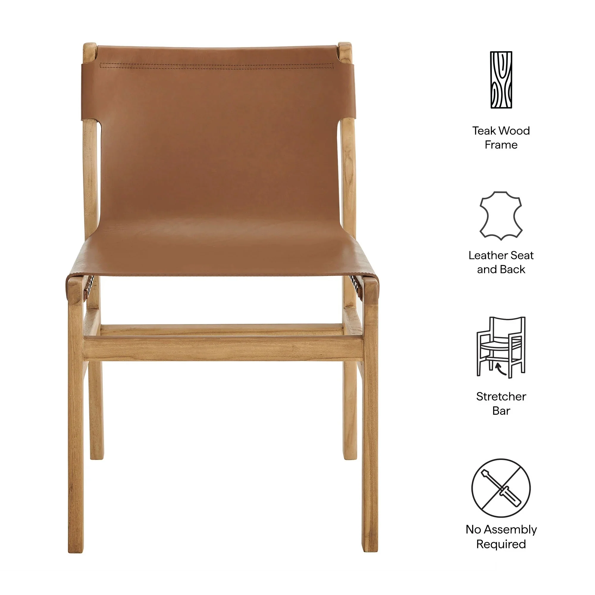 Sonora Leather Dining Side Chair - Image 9