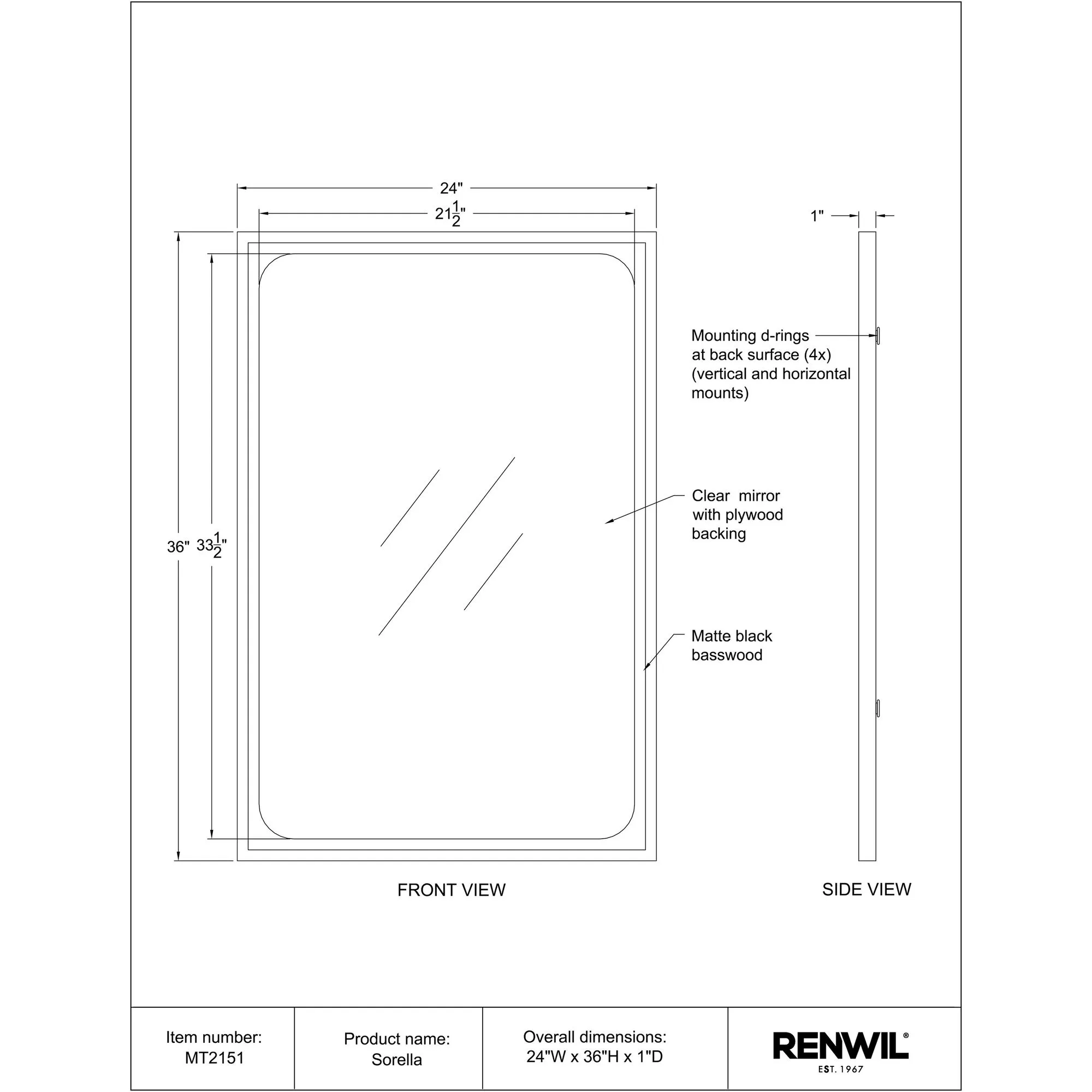 Sorella Wall Mirror - Image 5