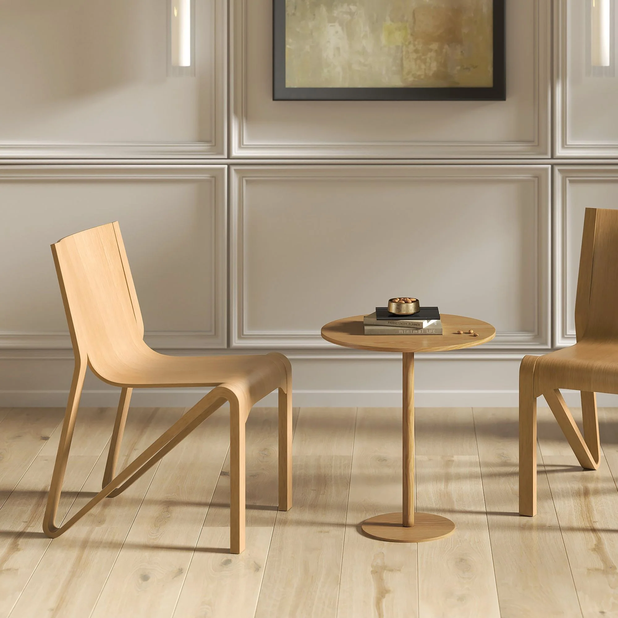 Soren Contract Grade Chair, Set of 2 in Natural - Image 2