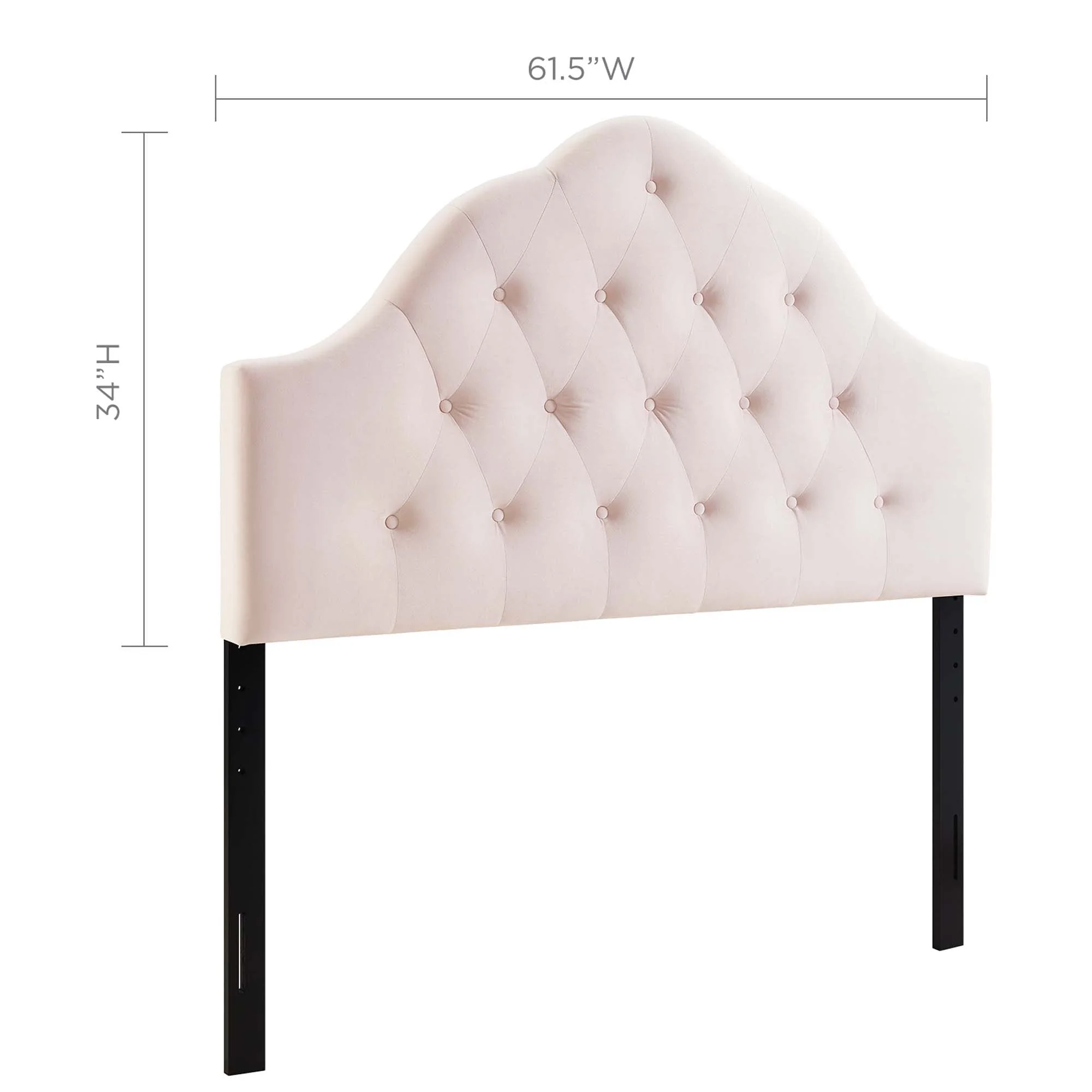 Sovereign Diamond Tufted Performance Velvet Headboard - Image 21