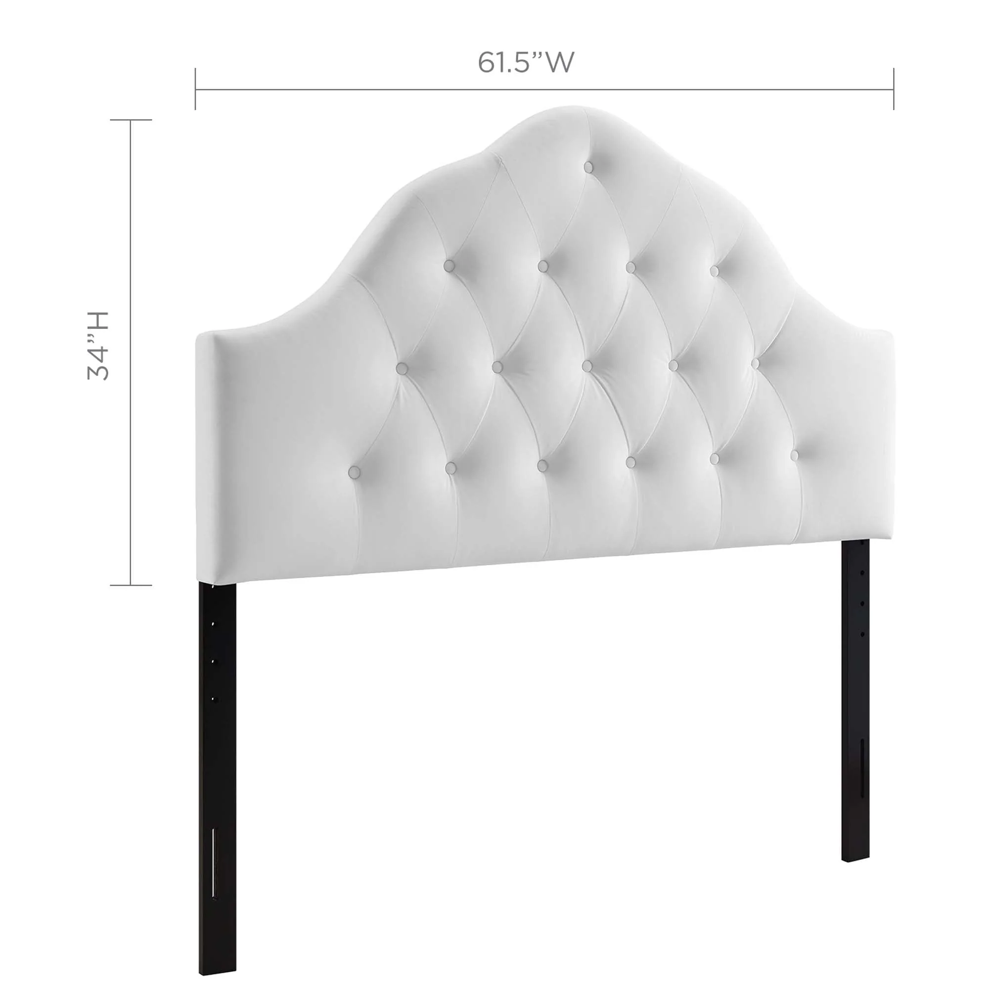 Sovereign Diamond Tufted Performance Velvet Headboard - Image 28