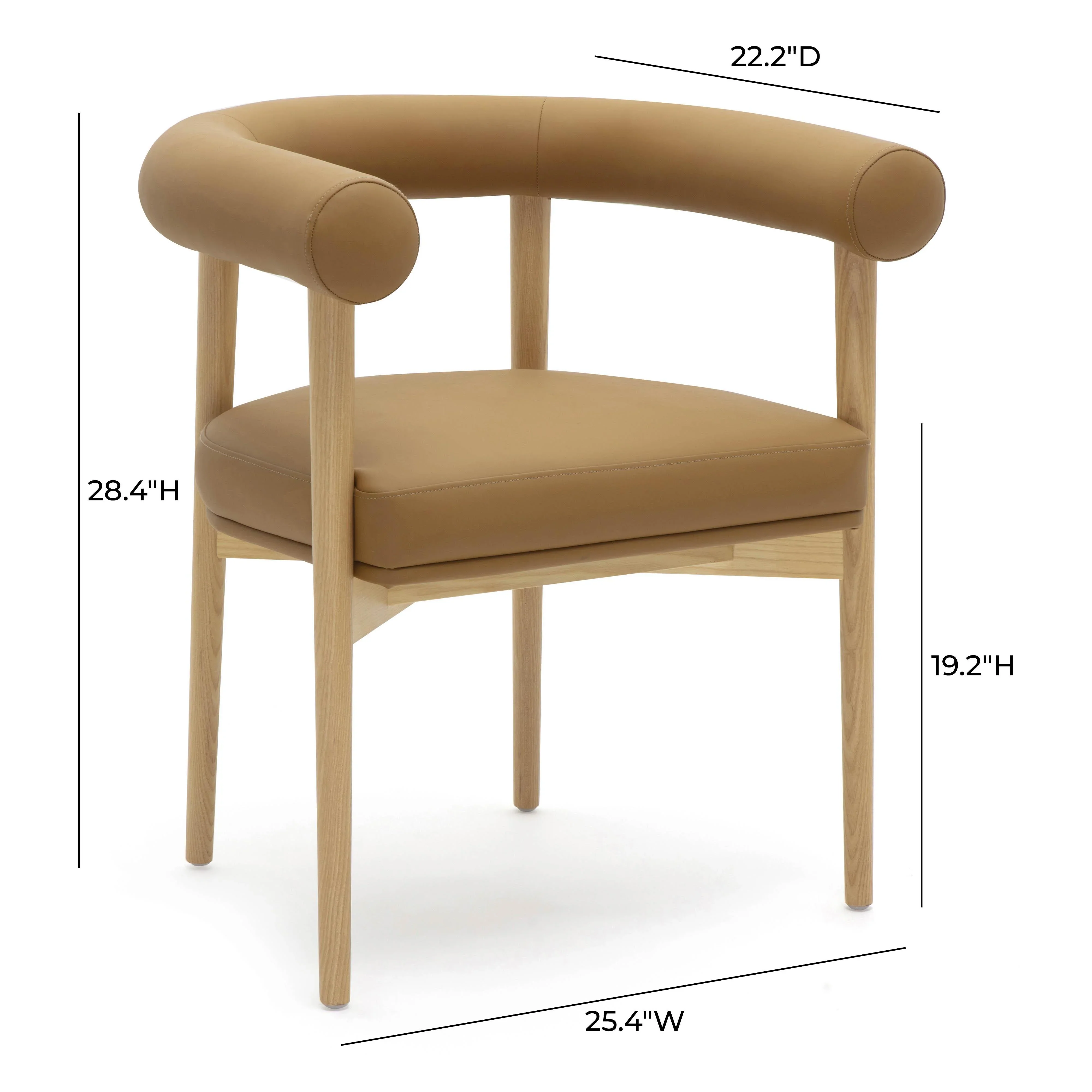 Spara Performance Vegan Leather Dining Chair - Image 19