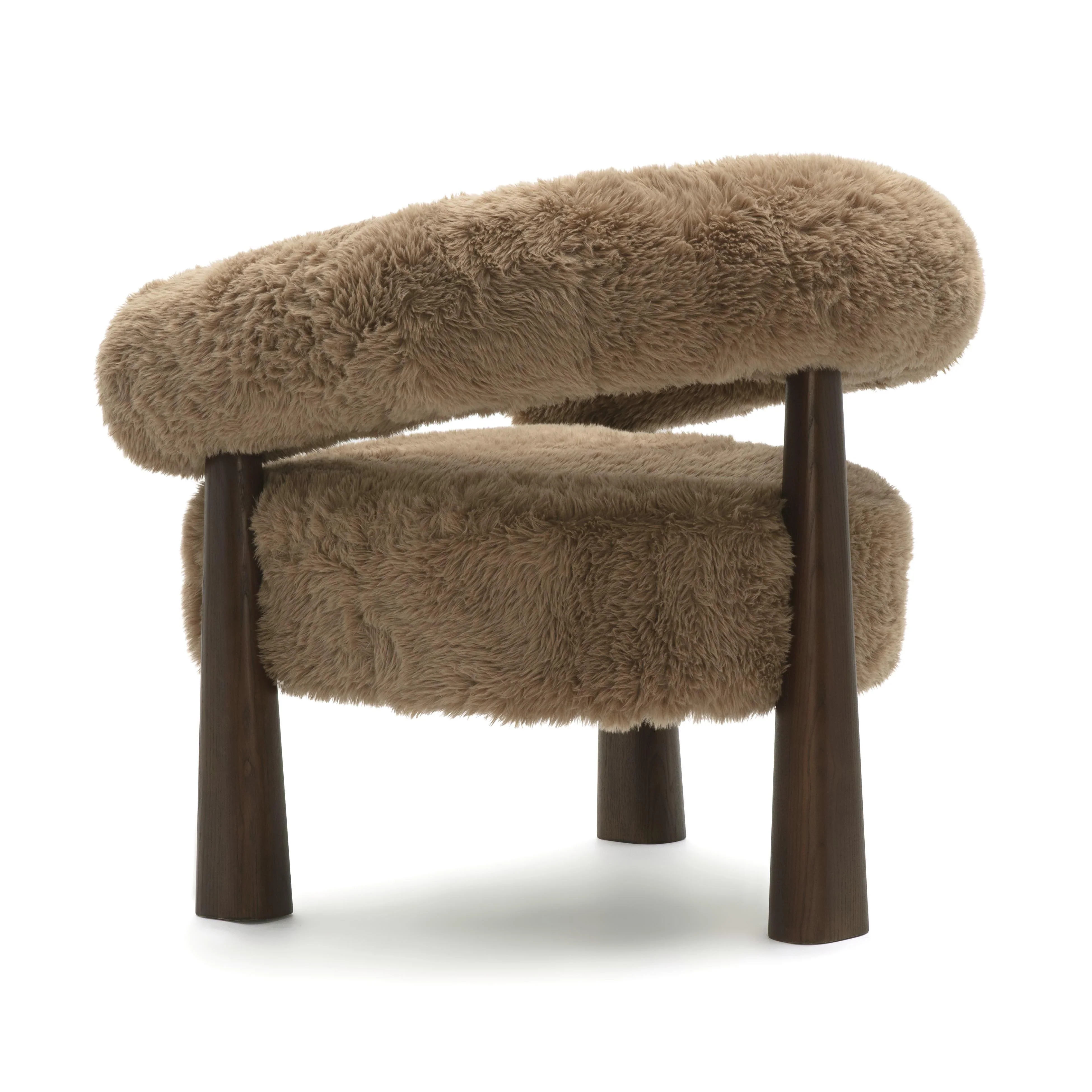 Spara Contract-Grade Straight Vegan Shearling Accent Chair - Image 11