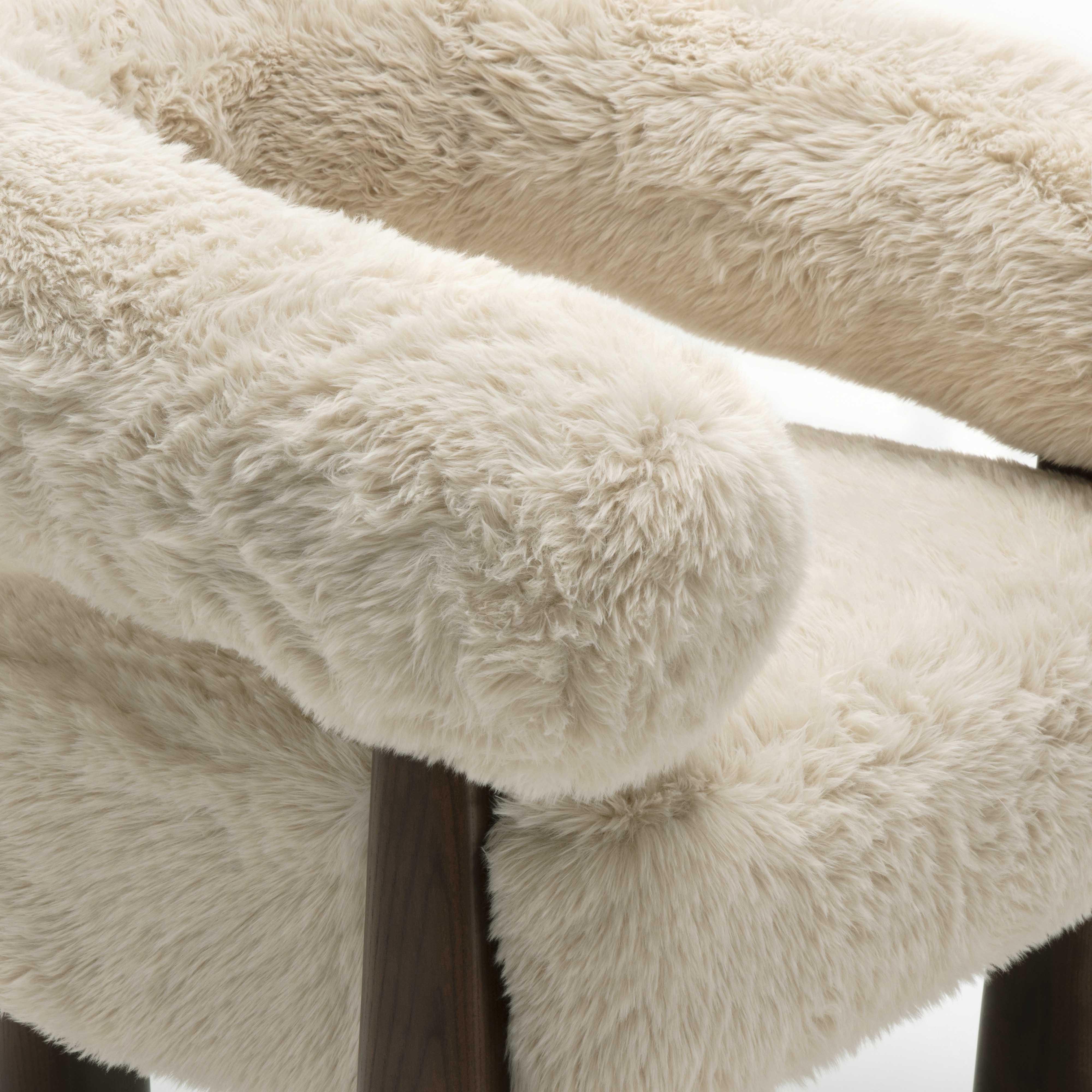 Spara Contract-Grade Straight Vegan Shearling Accent Chair - Image 6