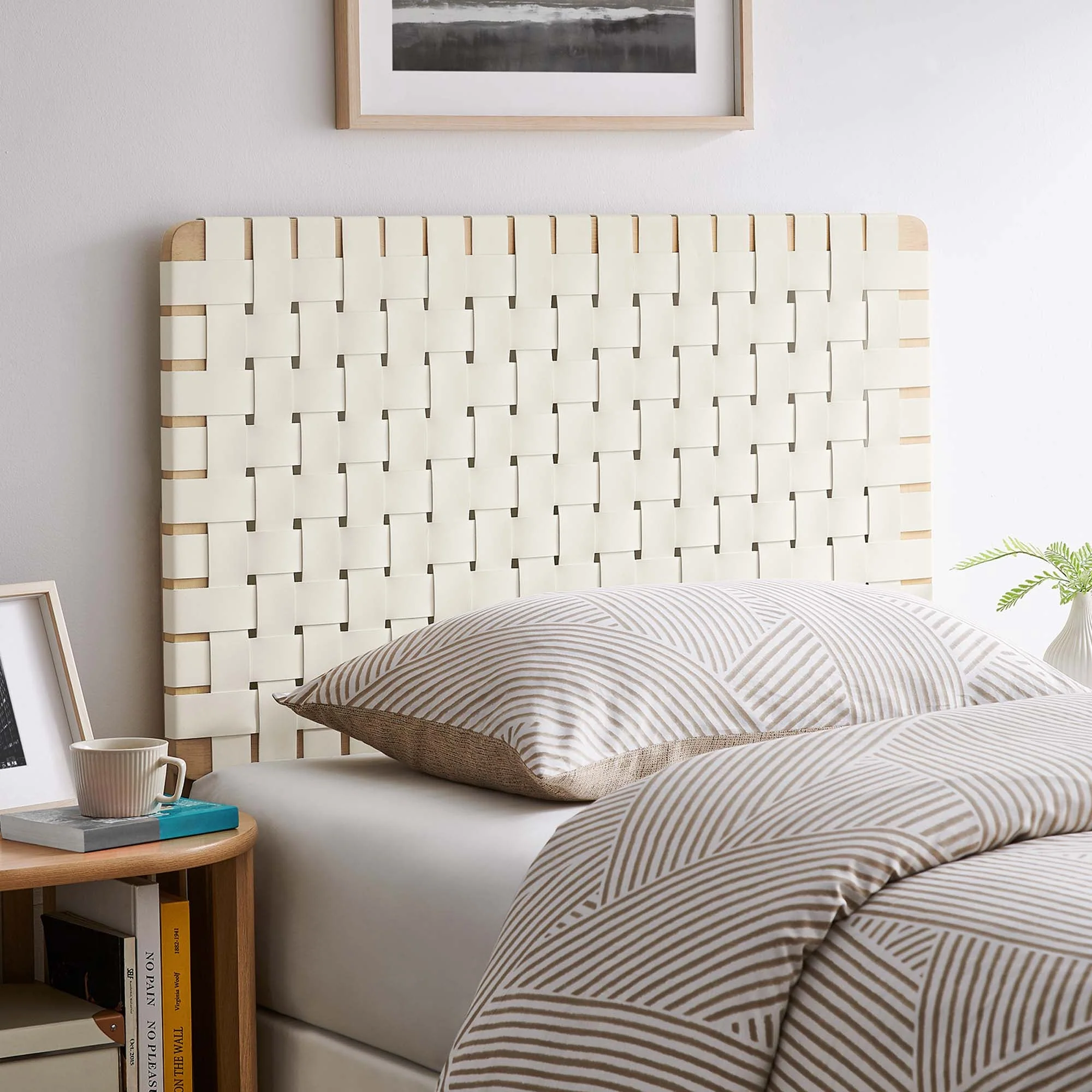 Sparta Weave Vegan Leather Headboard - Image 11