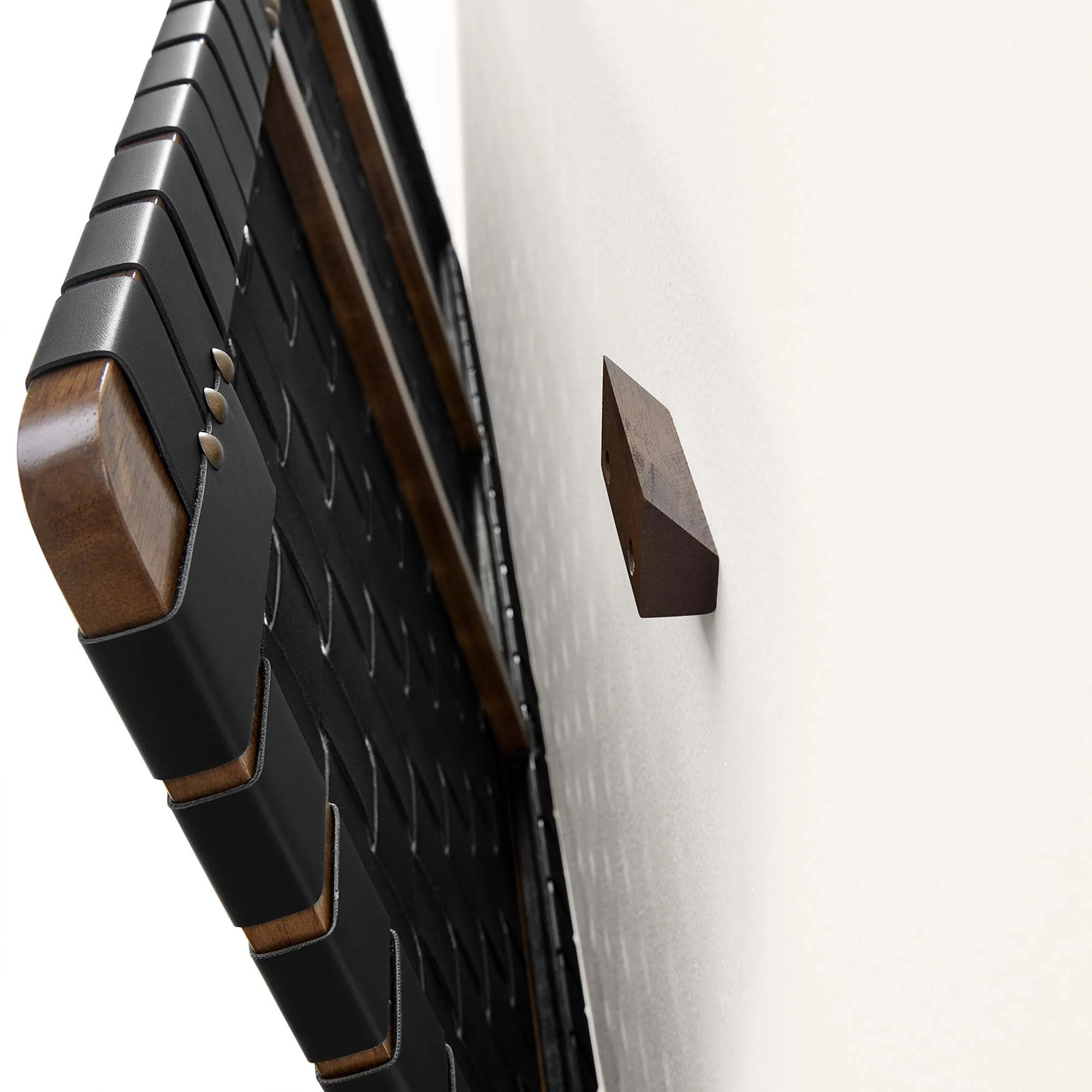 Sparta Weave Wall-Mount Vegan Leather Headboard - Image 20