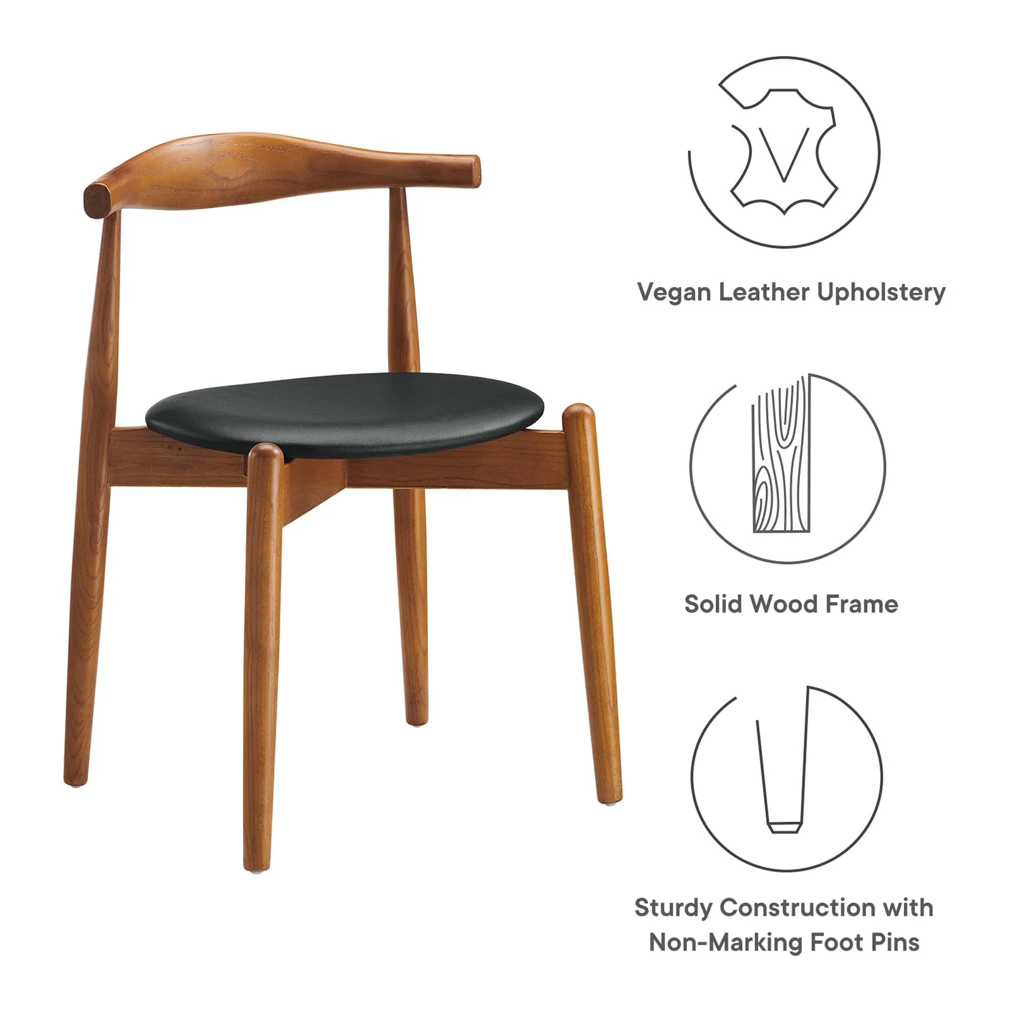 Stalwart Dining Side Chairs Set of 2 - Image 2