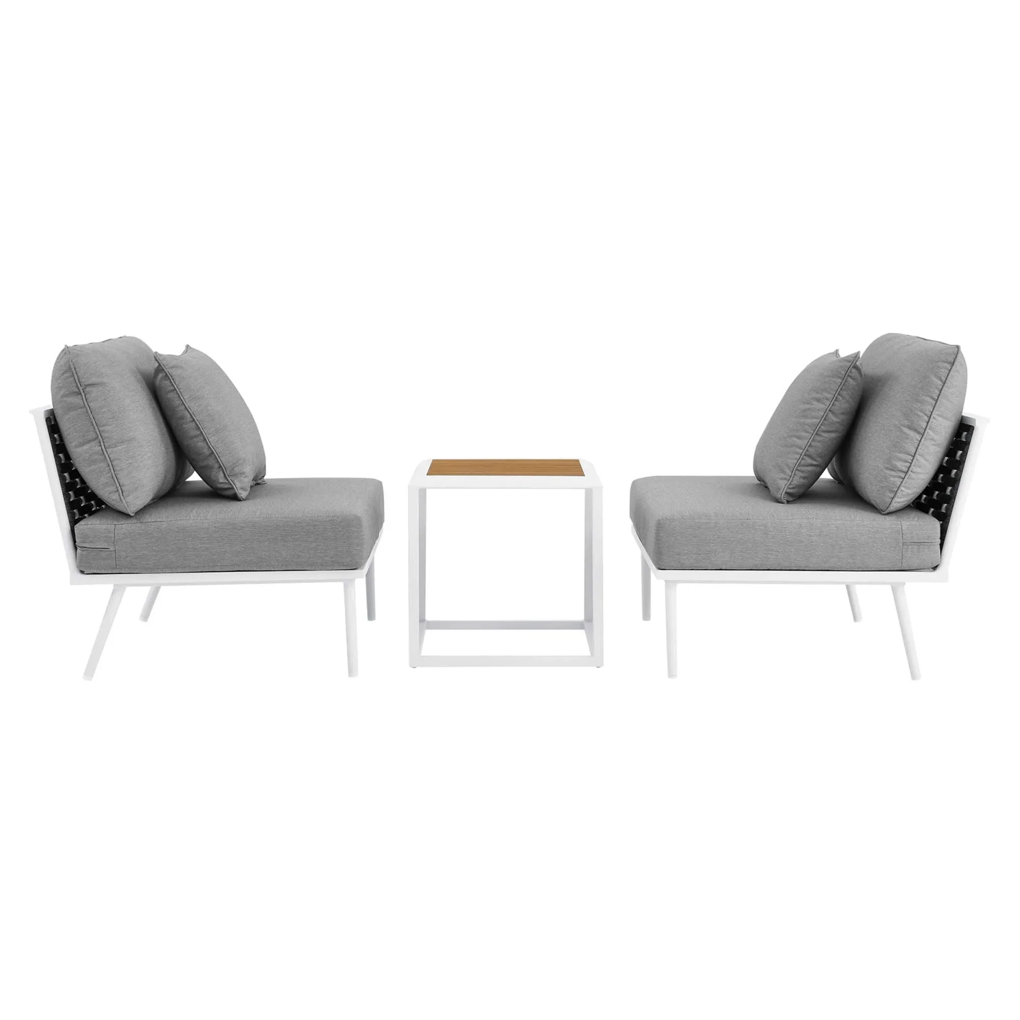 Stance 3 Piece Outdoor Patio Aluminum Set - Image 5