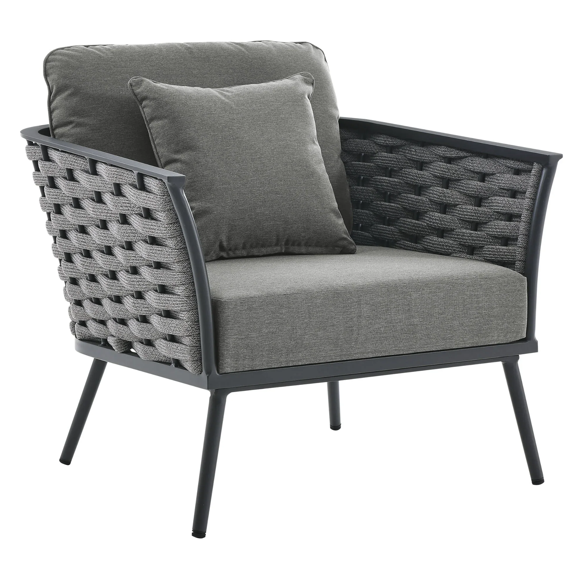 Stance 5 Piece Outdoor Patio Aluminum Sectional Sofa Set - Image 13