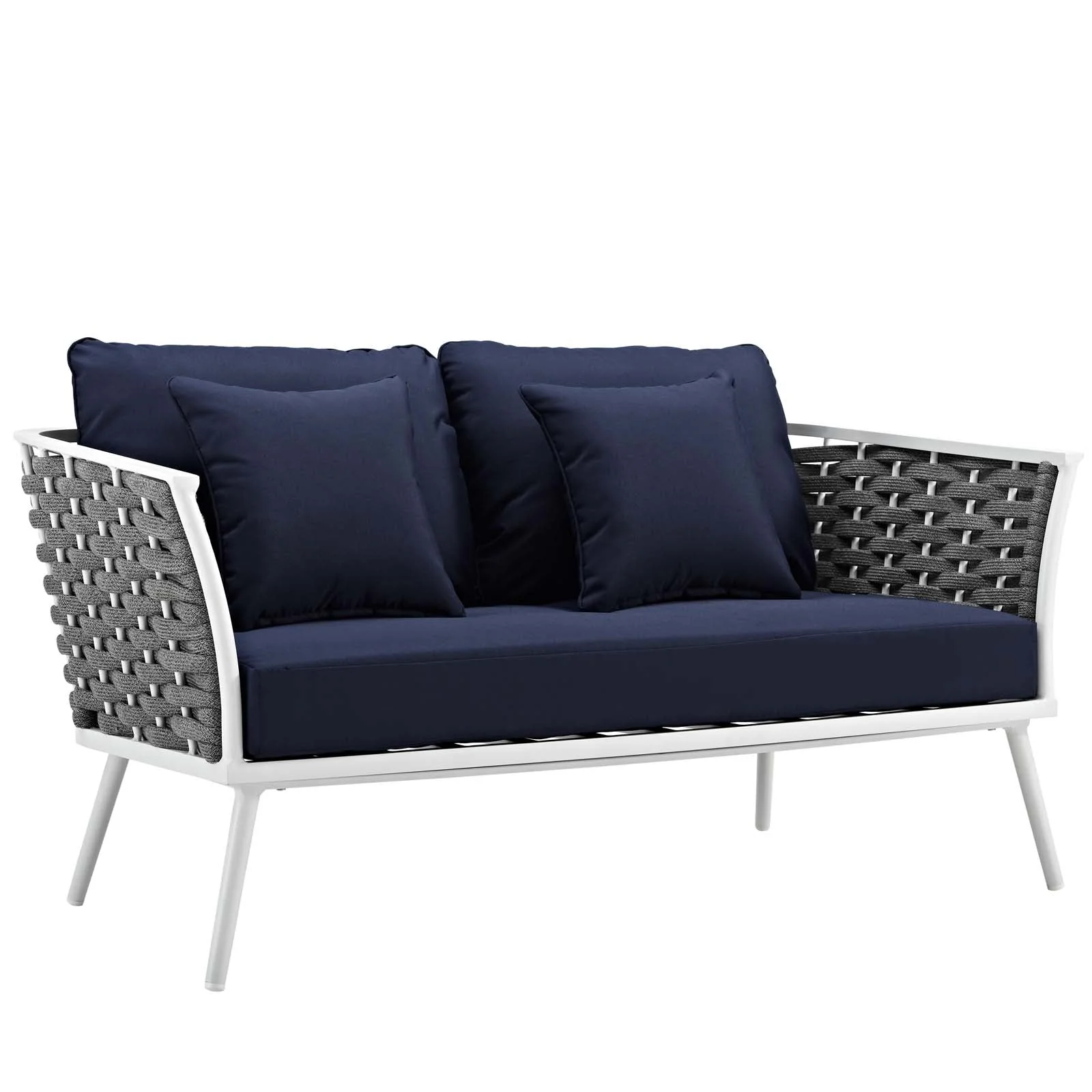 Stance 6 Piece Outdoor Patio Aluminum Sectional Sofa - Image 19