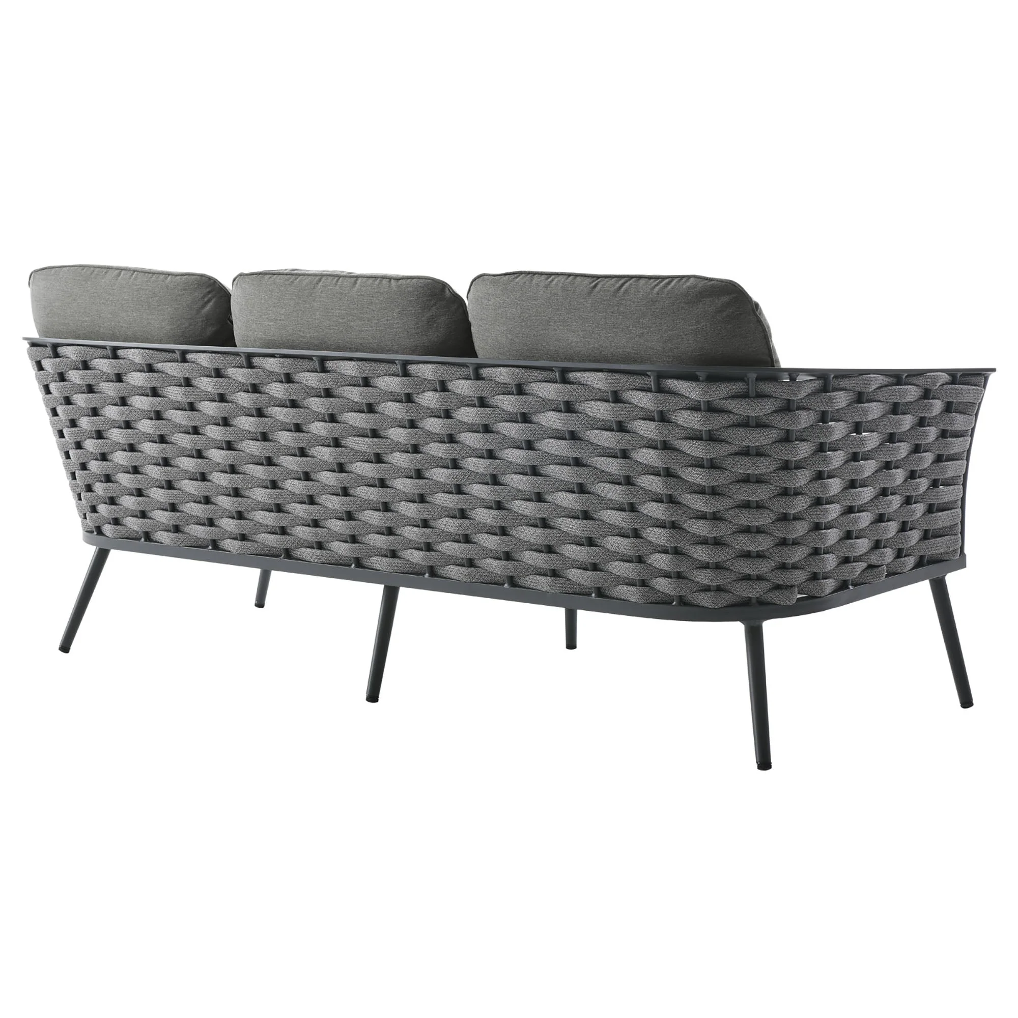 Stance 6 Piece Outdoor Patio Aluminum Sectional Sofa - Image 35