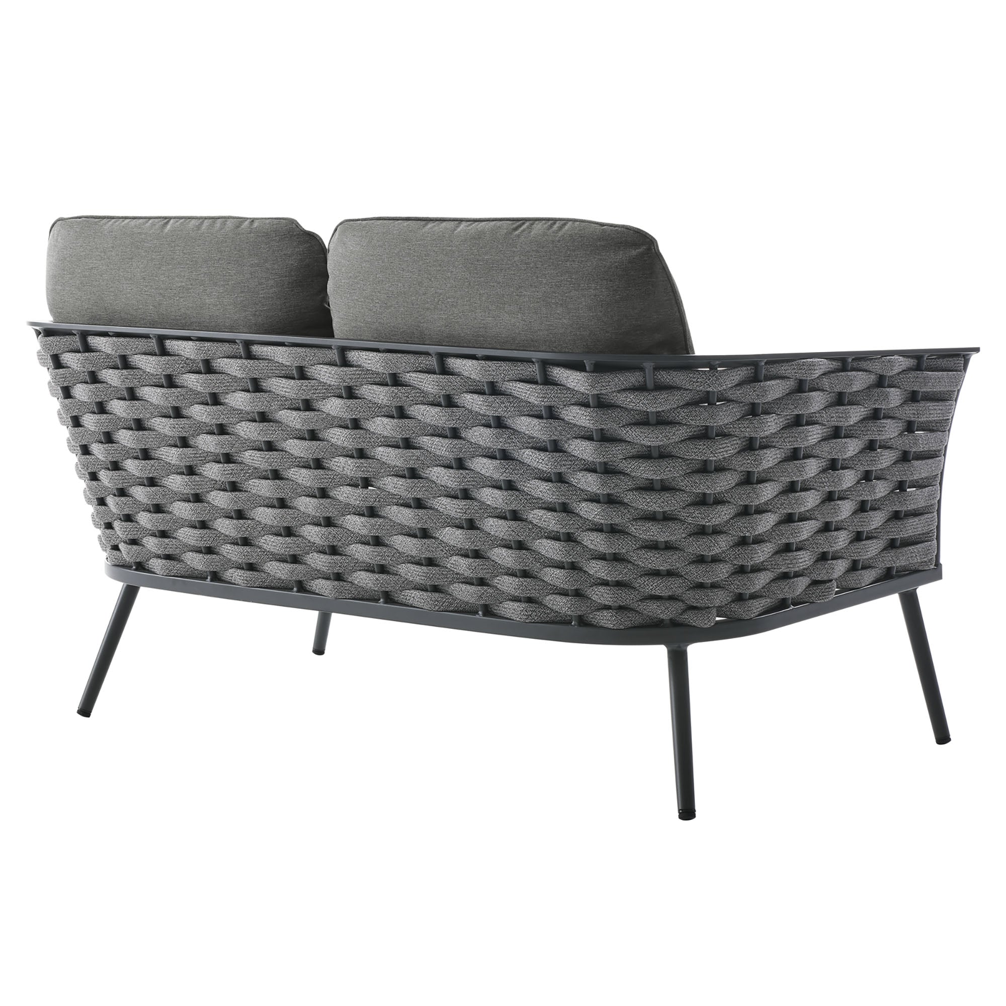 Stance 6 Piece Outdoor Patio Aluminum Sectional Sofa - Image 38