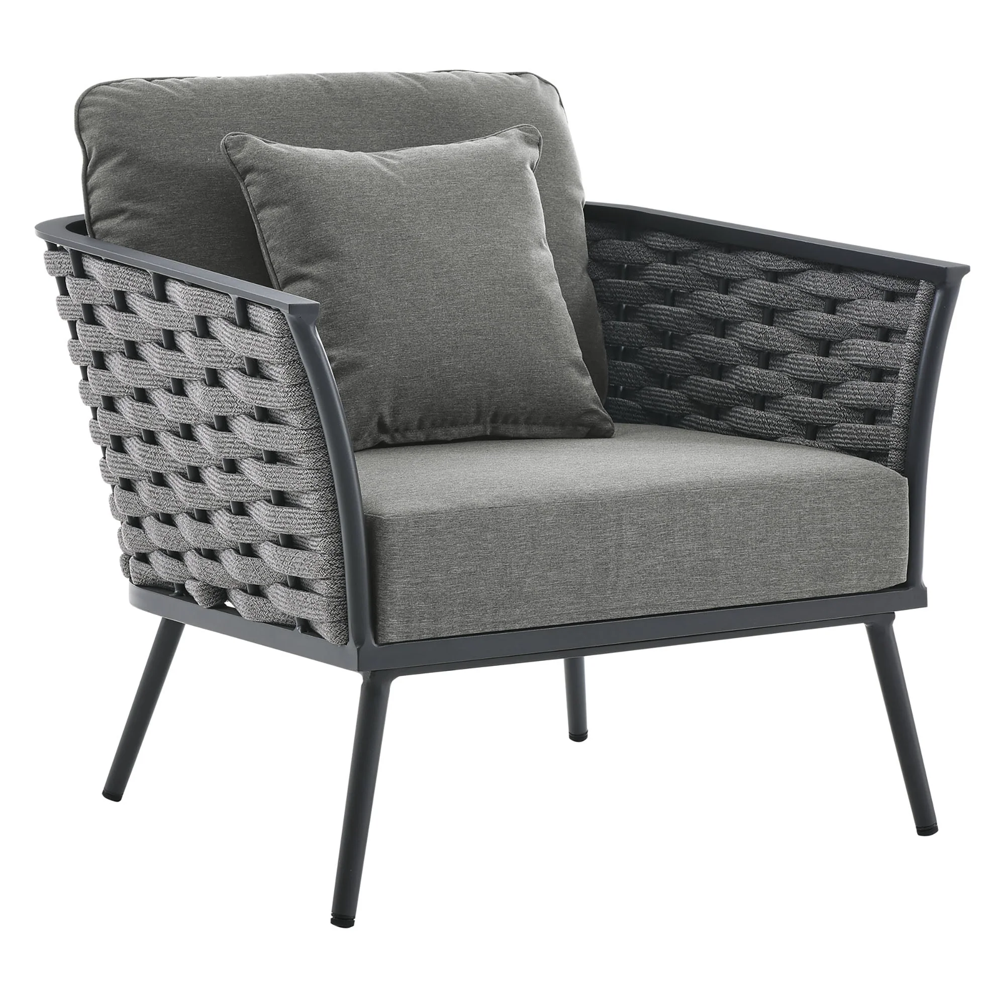 Stance 6 Piece Outdoor Patio Aluminum Sectional Sofa - Image 39
