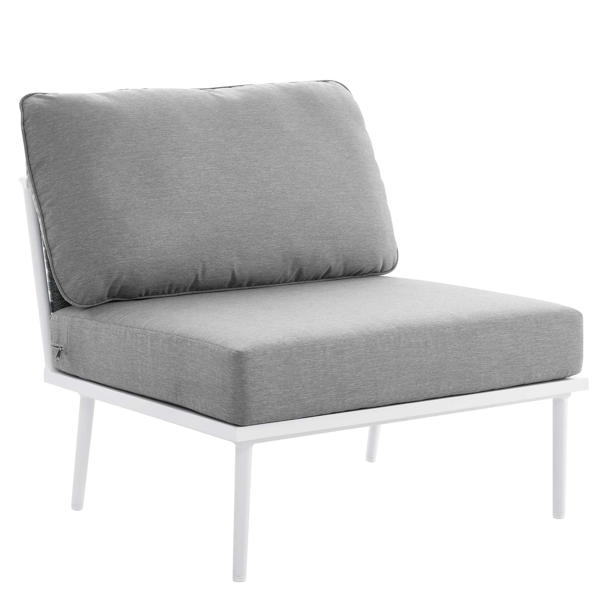Stance 7 Piece Outdoor Patio Aluminum Sectional Sofa Set - Image 24
