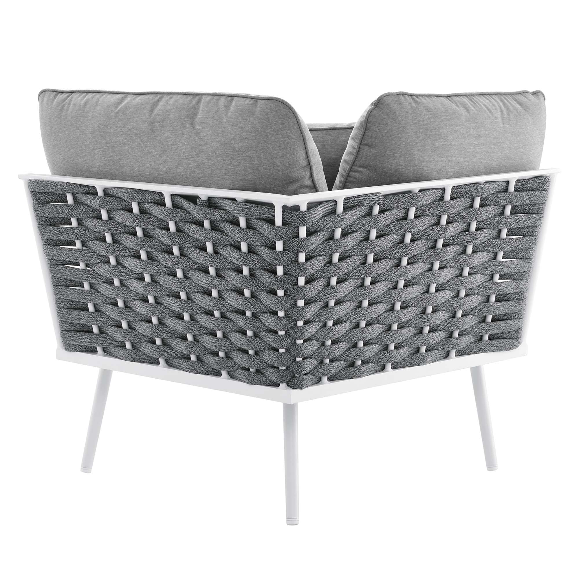 Stance 7 Piece Outdoor Patio Aluminum Sectional Sofa Set - Image 30