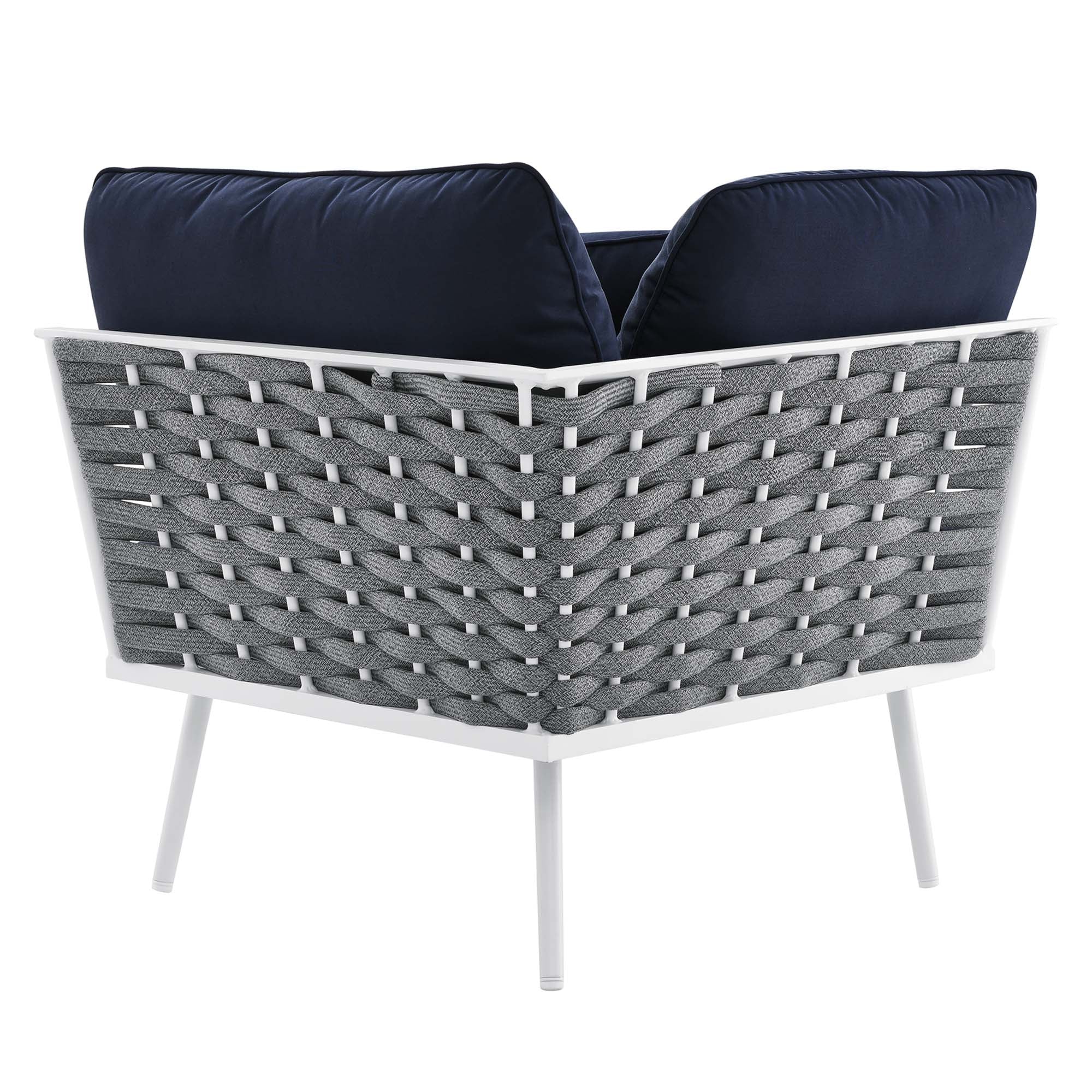 Stance 8 Piece Outdoor Patio Aluminum Sectional Sofa Set - Image 33
