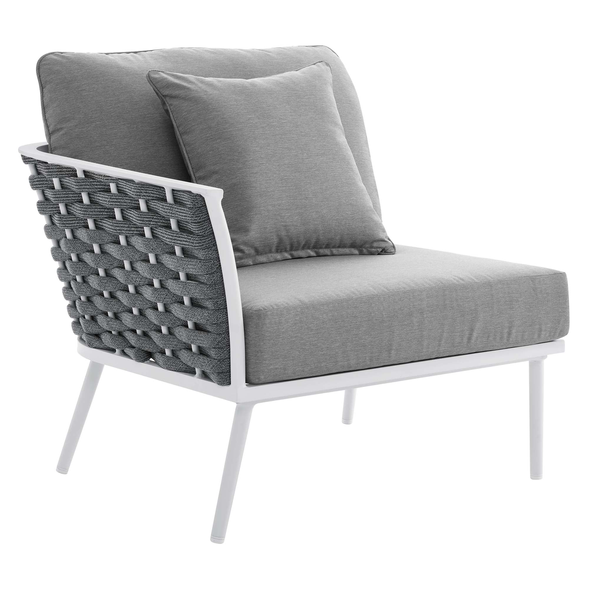 Stance 8 Piece Outdoor Patio Aluminum Sectional Sofa Set - Image 8