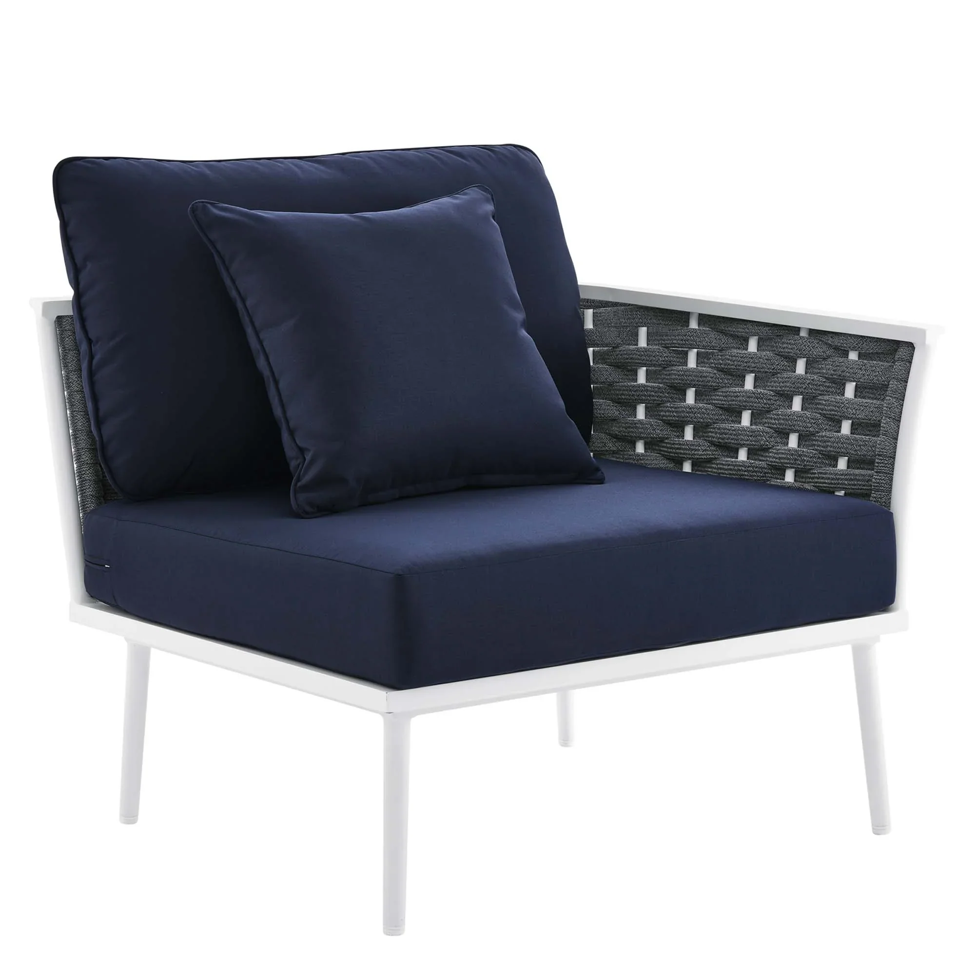 Stance 9 Piece Aluminum Outdoor Patio Aluminum Sectional Sofa Set - Image 27