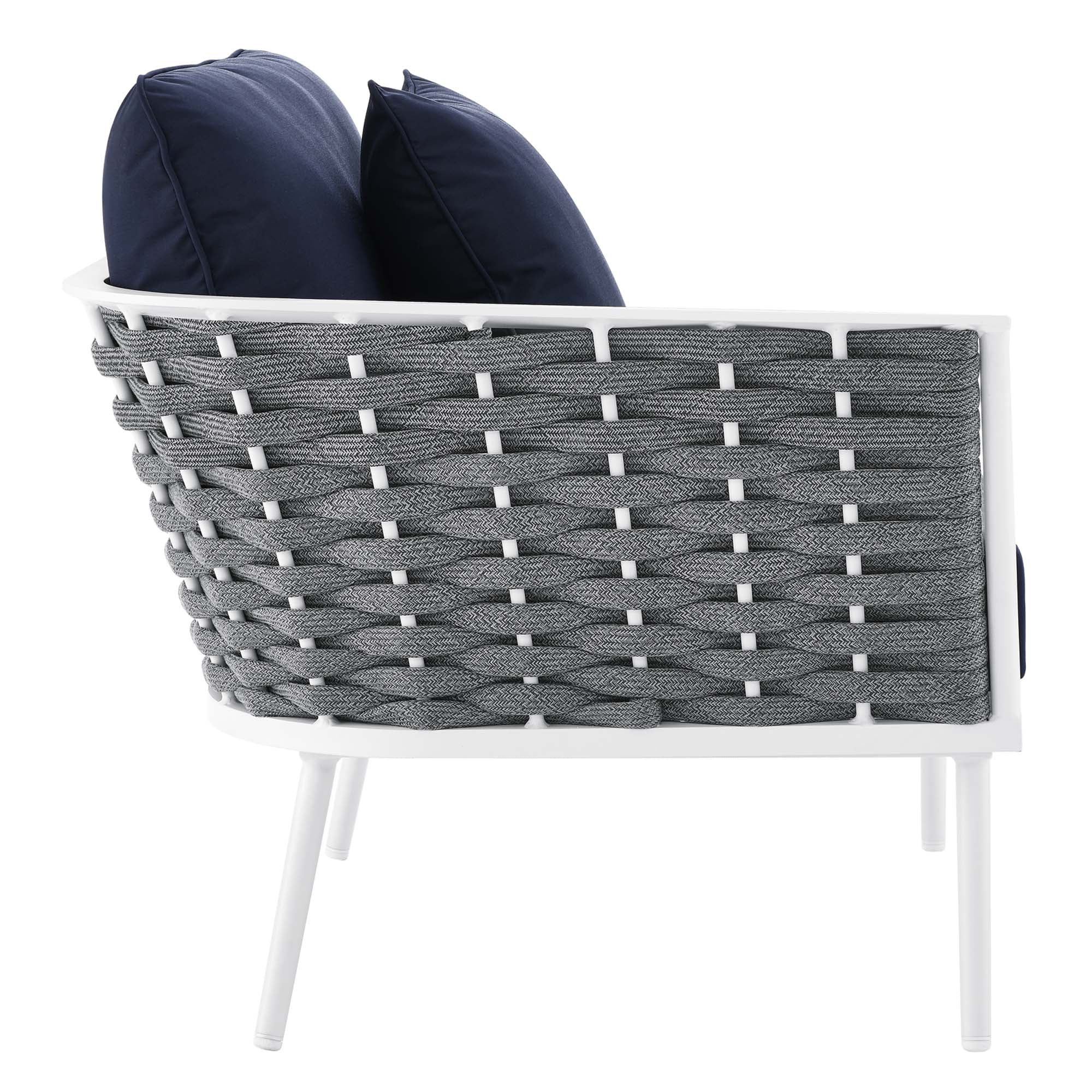 Stance 9 Piece Aluminum Outdoor Patio Aluminum Sectional Sofa Set - Image 34