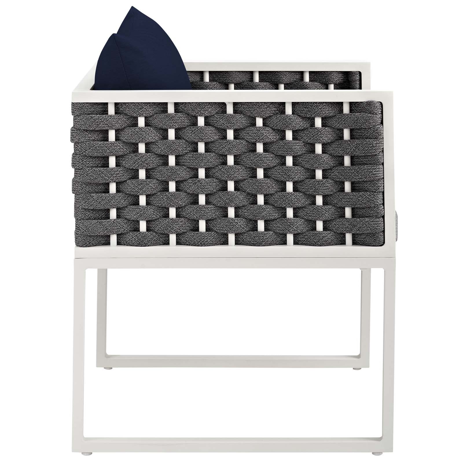Stance 9 Piece Outdoor Patio Aluminum Dining Set - Image 15