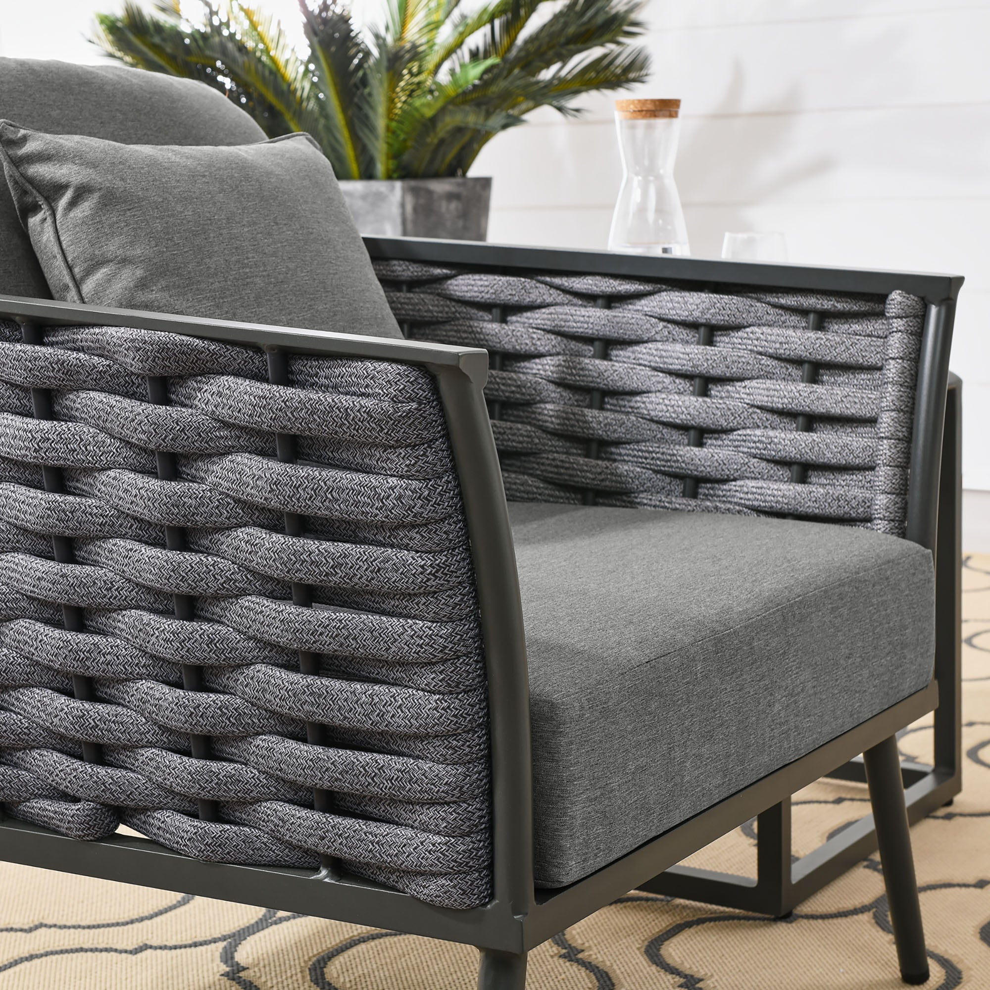 Stance Outdoor Patio Aluminum Armchair - Image 3