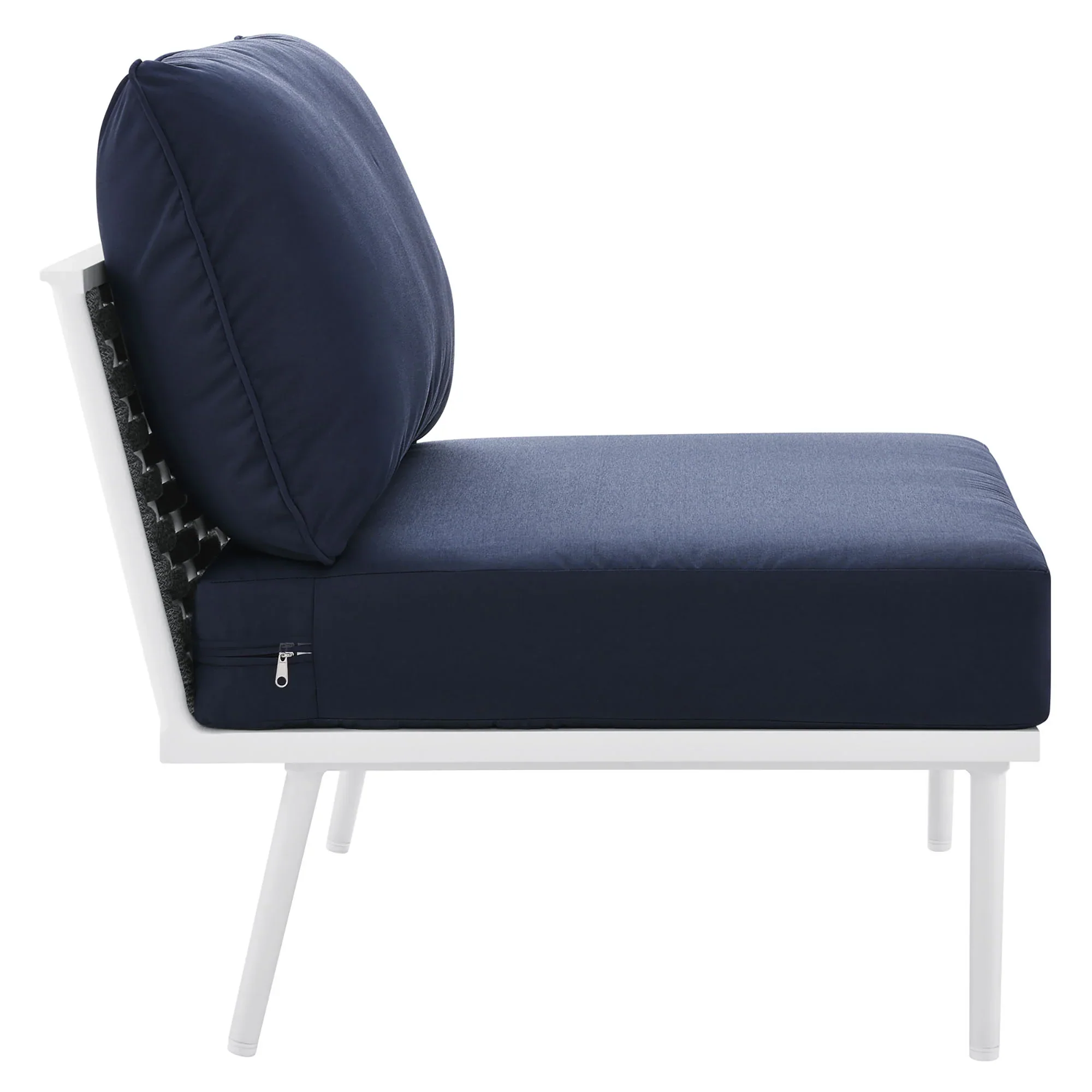 Stance Outdoor Patio Aluminum Armless Chair - Image 13
