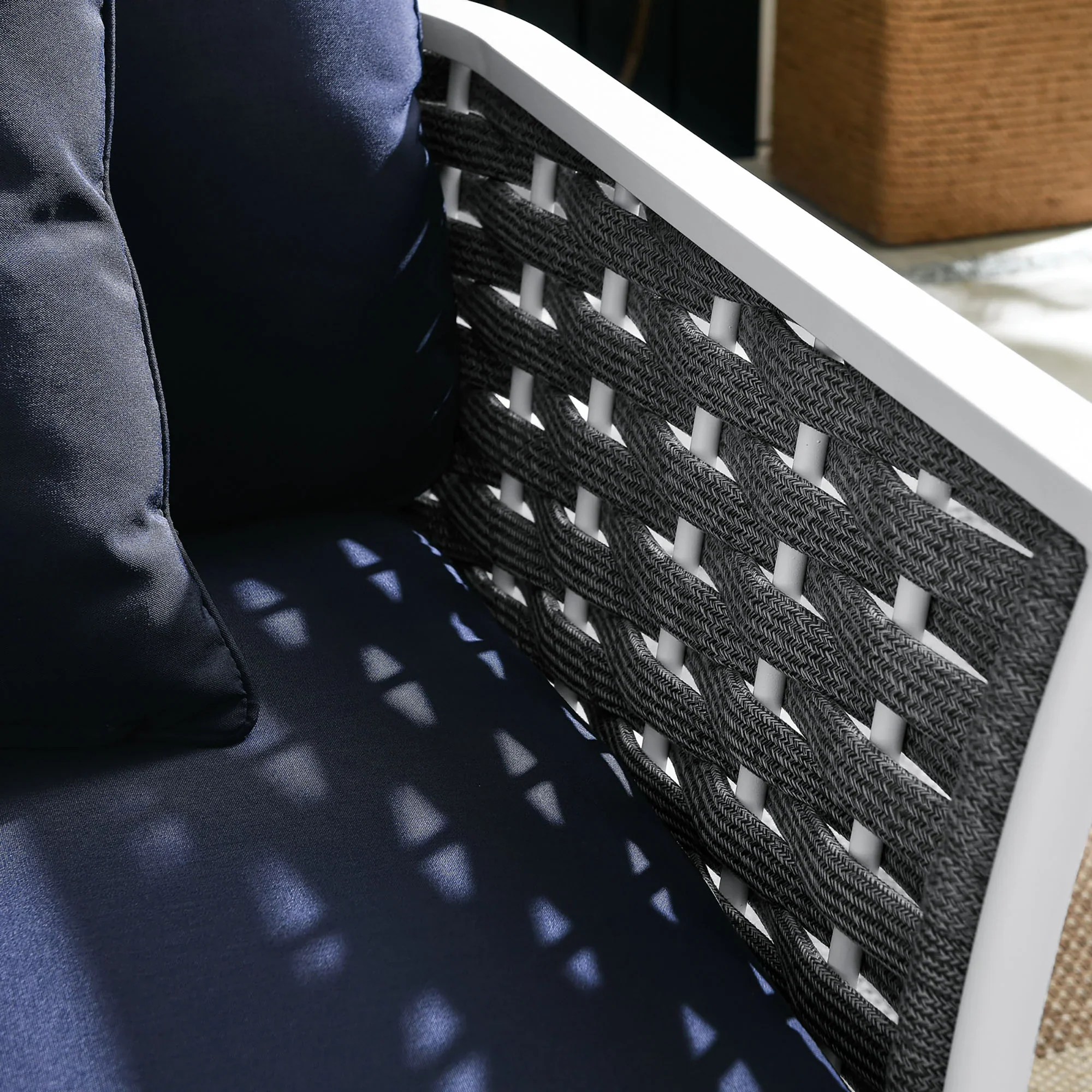 Stance Outdoor Patio Aluminum Right-Facing Armchair - Image 11