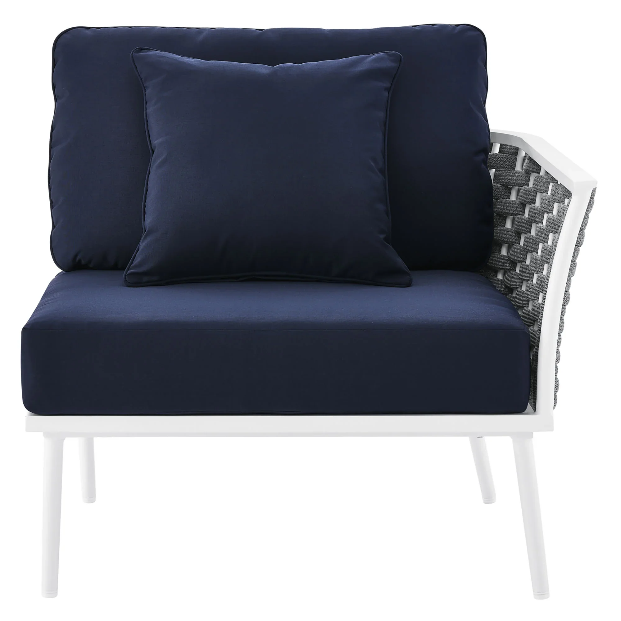 Stance Outdoor Patio Aluminum Right-Facing Armchair - Image 12