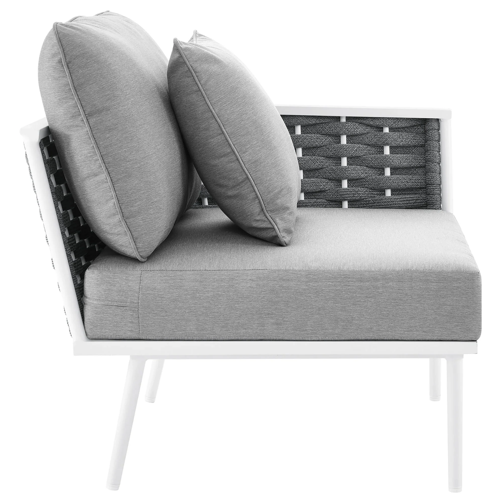Stance Outdoor Patio Aluminum Right-Facing Armchair - Image 4