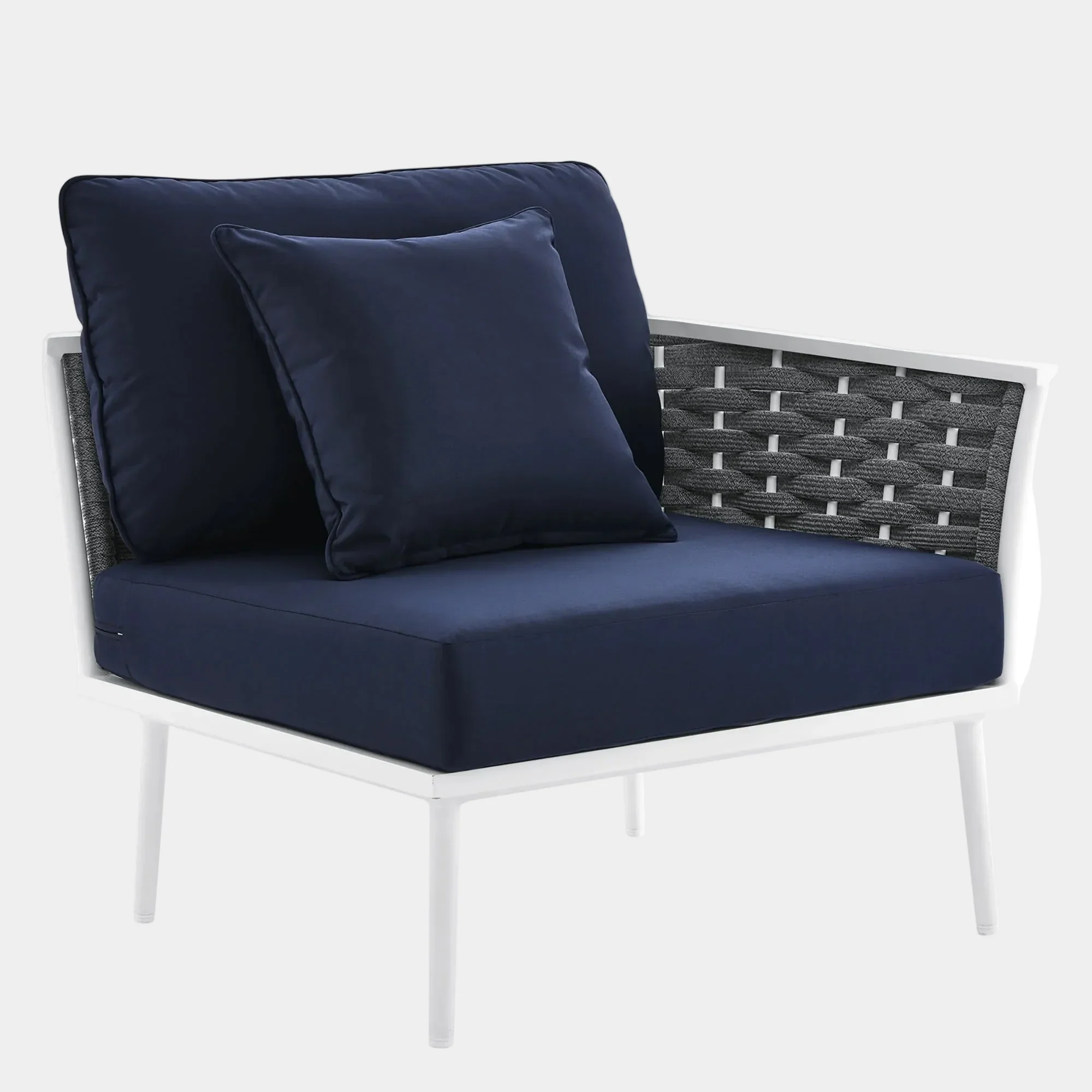 Stance Outdoor Patio Aluminum Right-Facing Armchair - Image 9