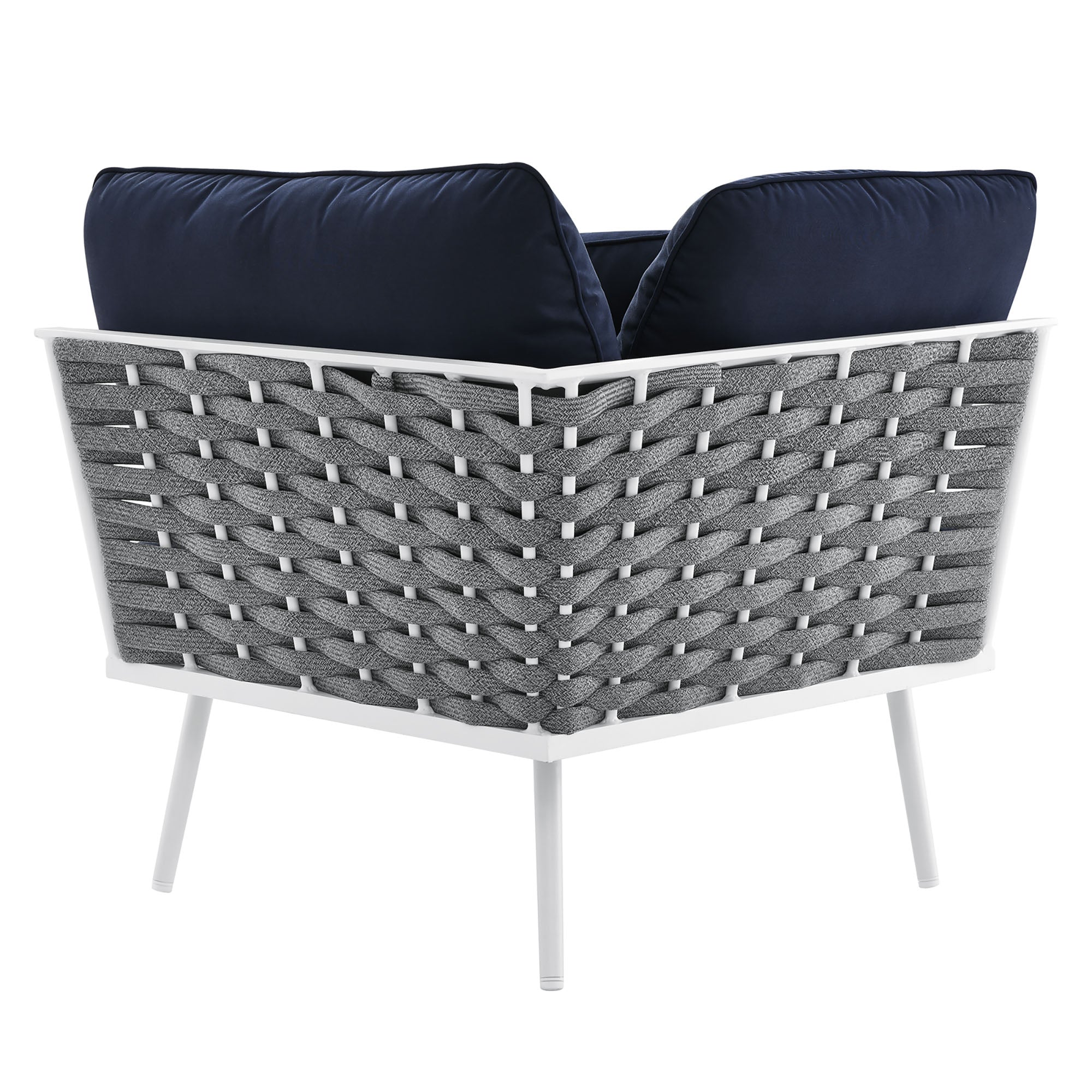 Stance Outdoor Patio Aluminum Corner Chair - Image 13