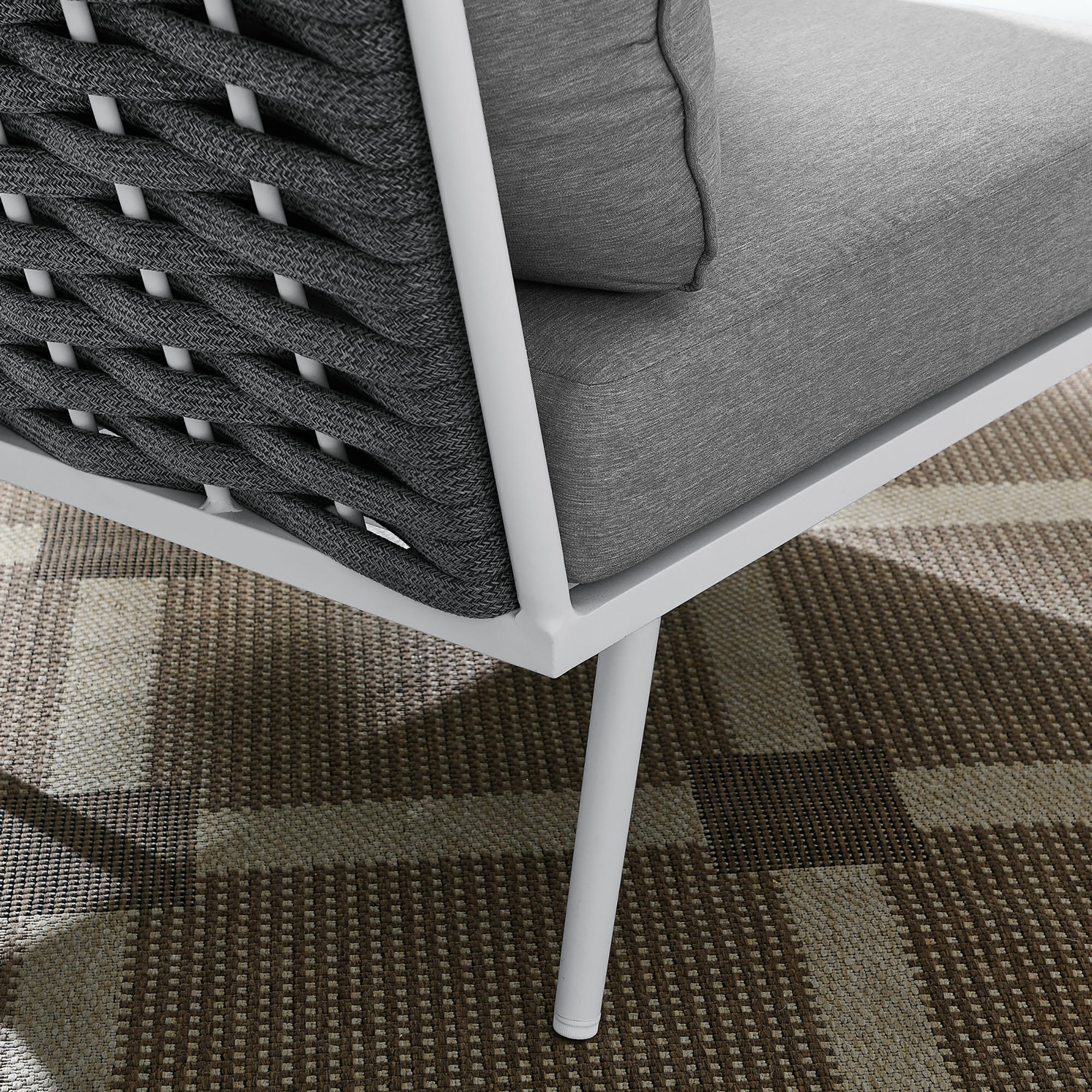 Stance Outdoor Patio Aluminum Corner Chair - Image 4